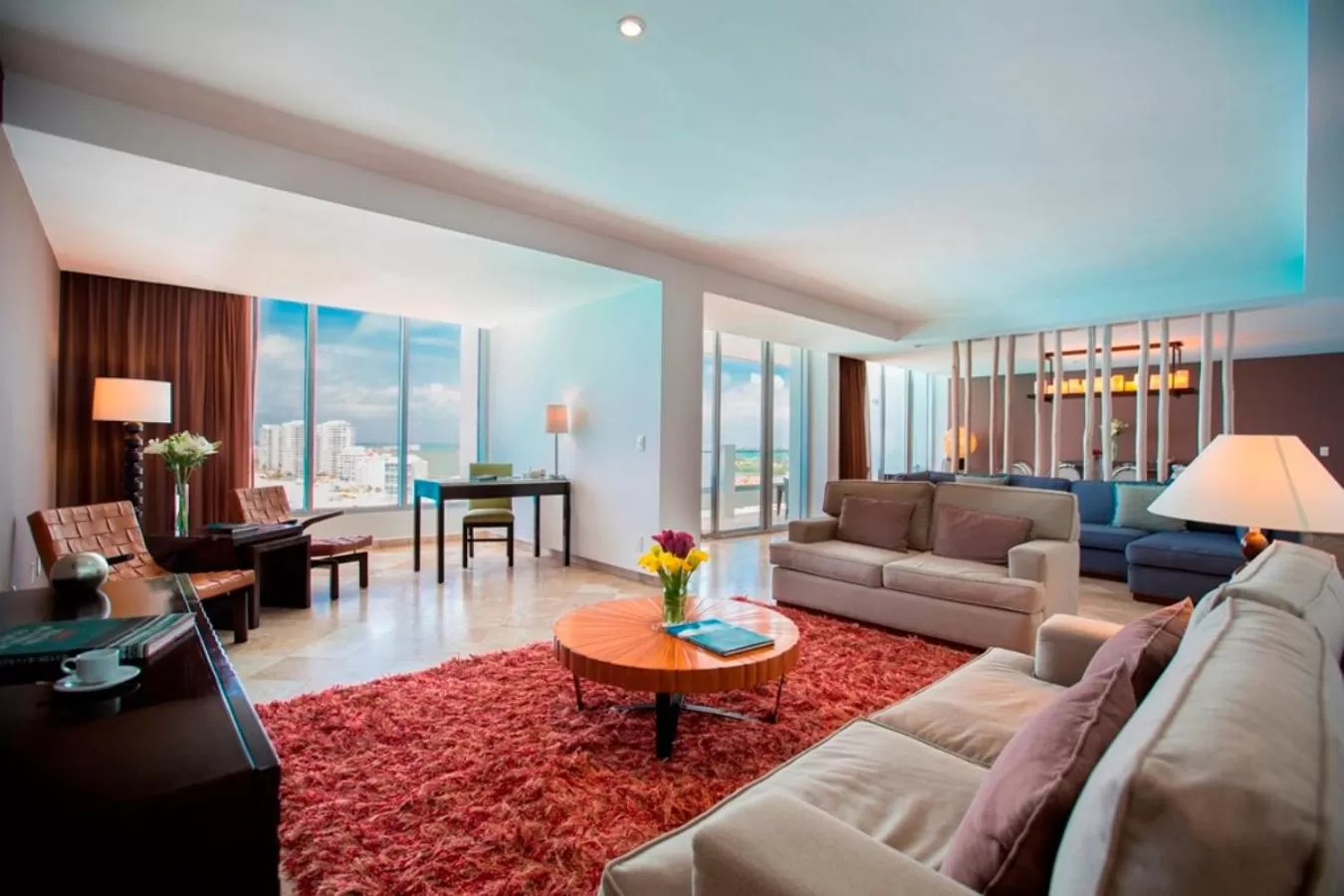 Living room in Krystal Grand Cancun All Inclusive