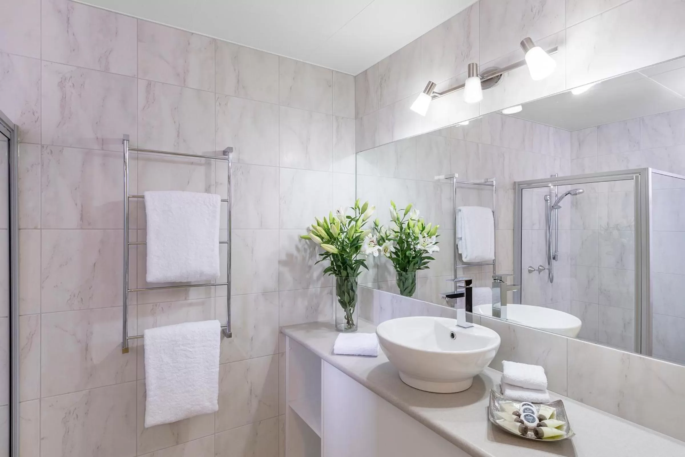 Bathroom in Cathedral Motor Inn