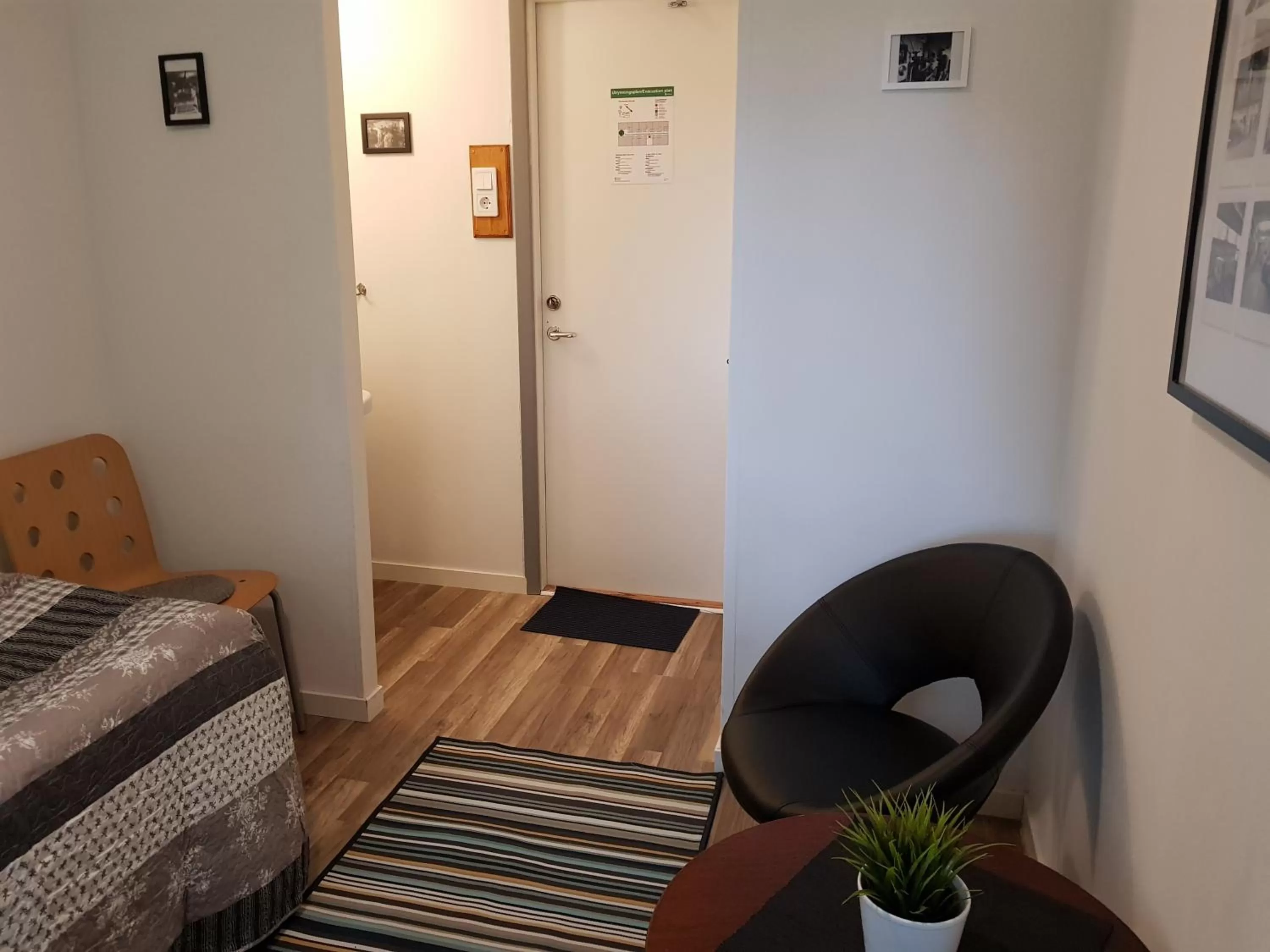 Seating area in Brukshotellet Skinnsberg