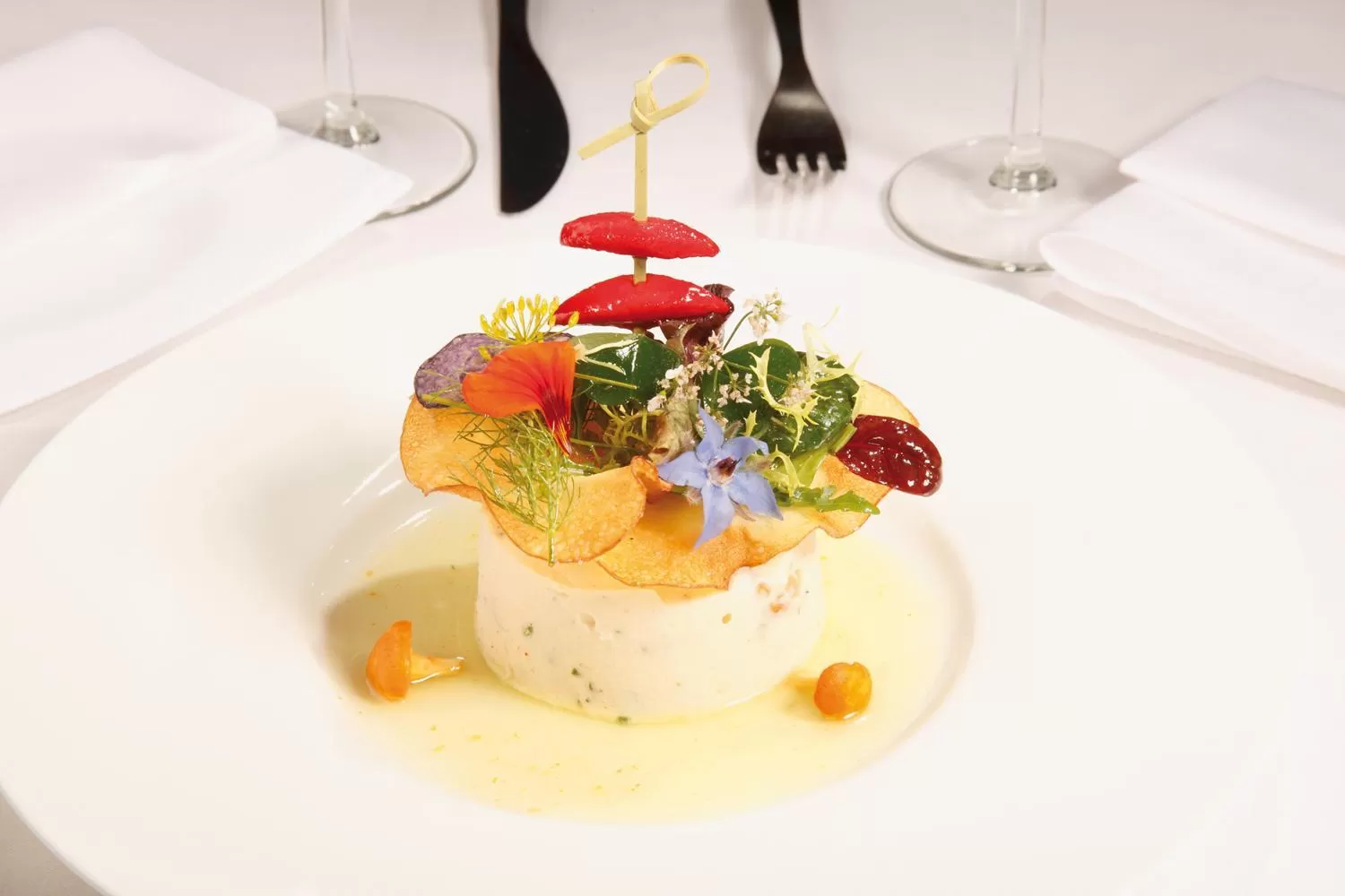 Food close-up in Hotel Restaurant Verst