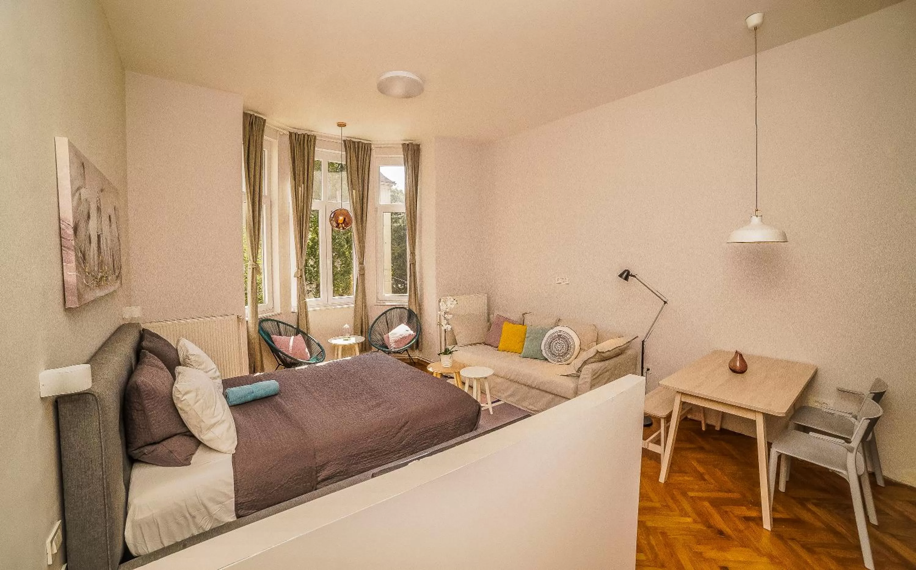 Bed in Doma Zagreb Aparthotel