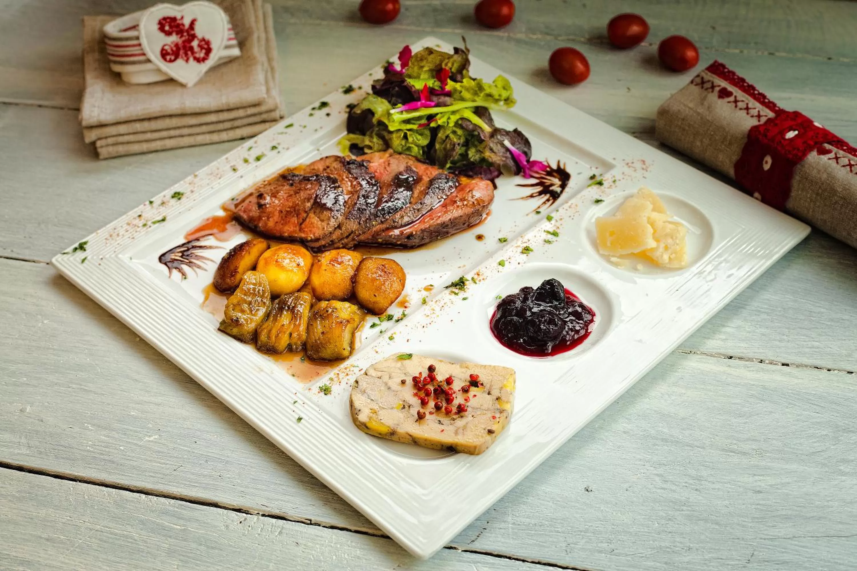 Food close-up in Au Feu de Bois
