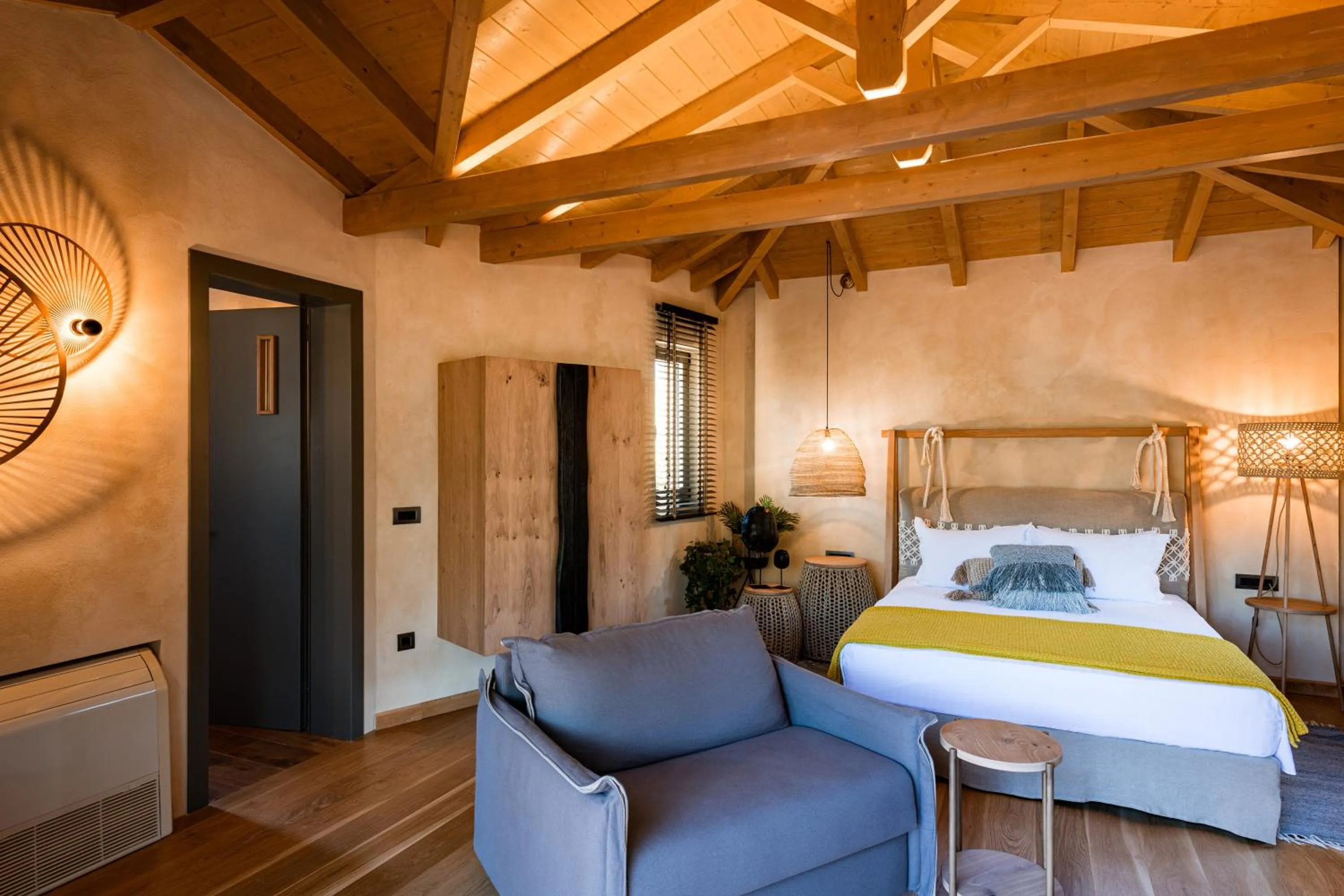 Bedroom, Bed in Anthemion Suites and Villas