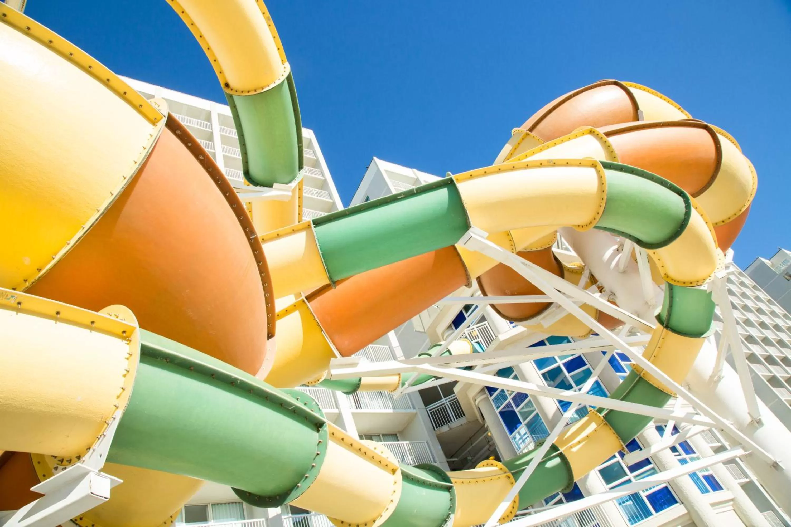 Aqua park in Crown Reef Beach Resort and Waterpark