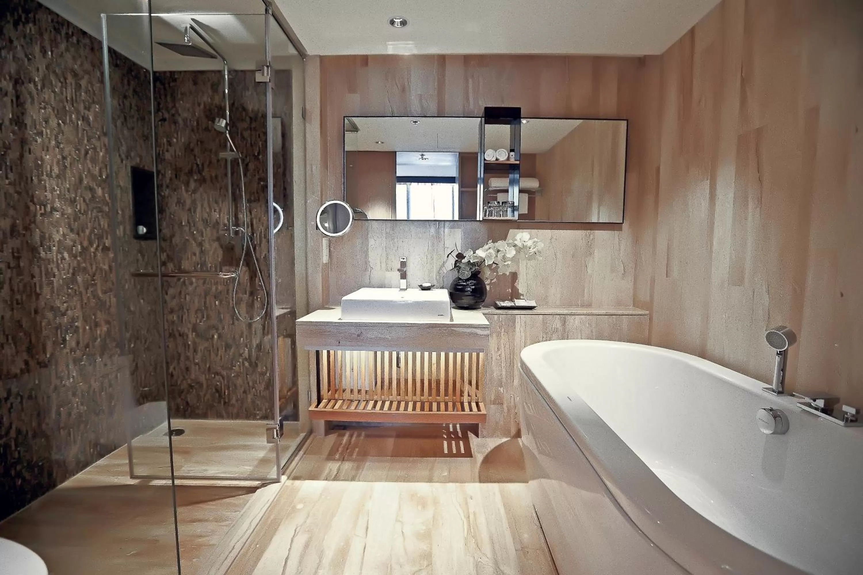 Bathroom in Arcadia Suites Bangkok