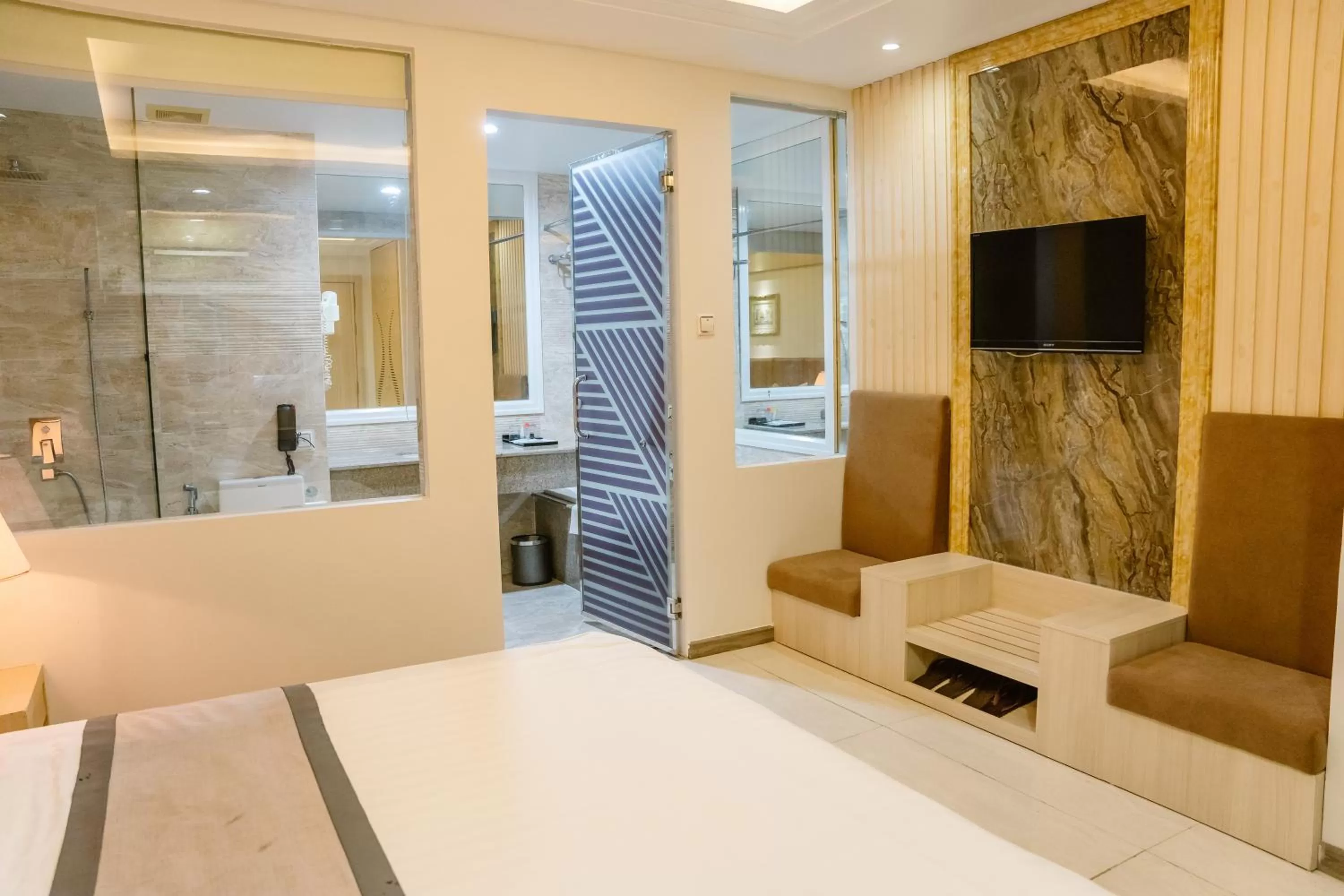 Bed in Holiday One Can Tho Hotel