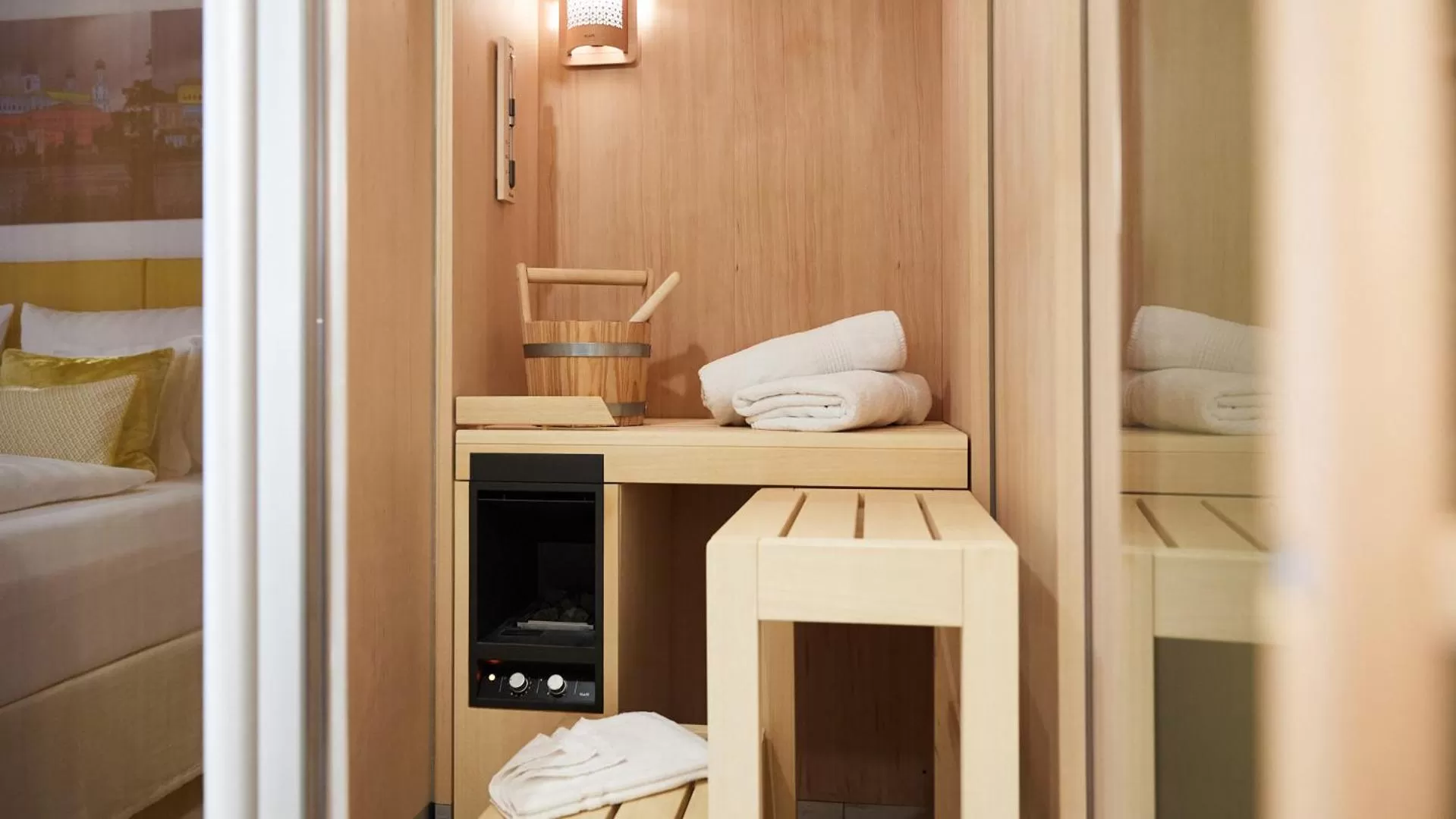 Sauna, Bathroom in Passau - Suites