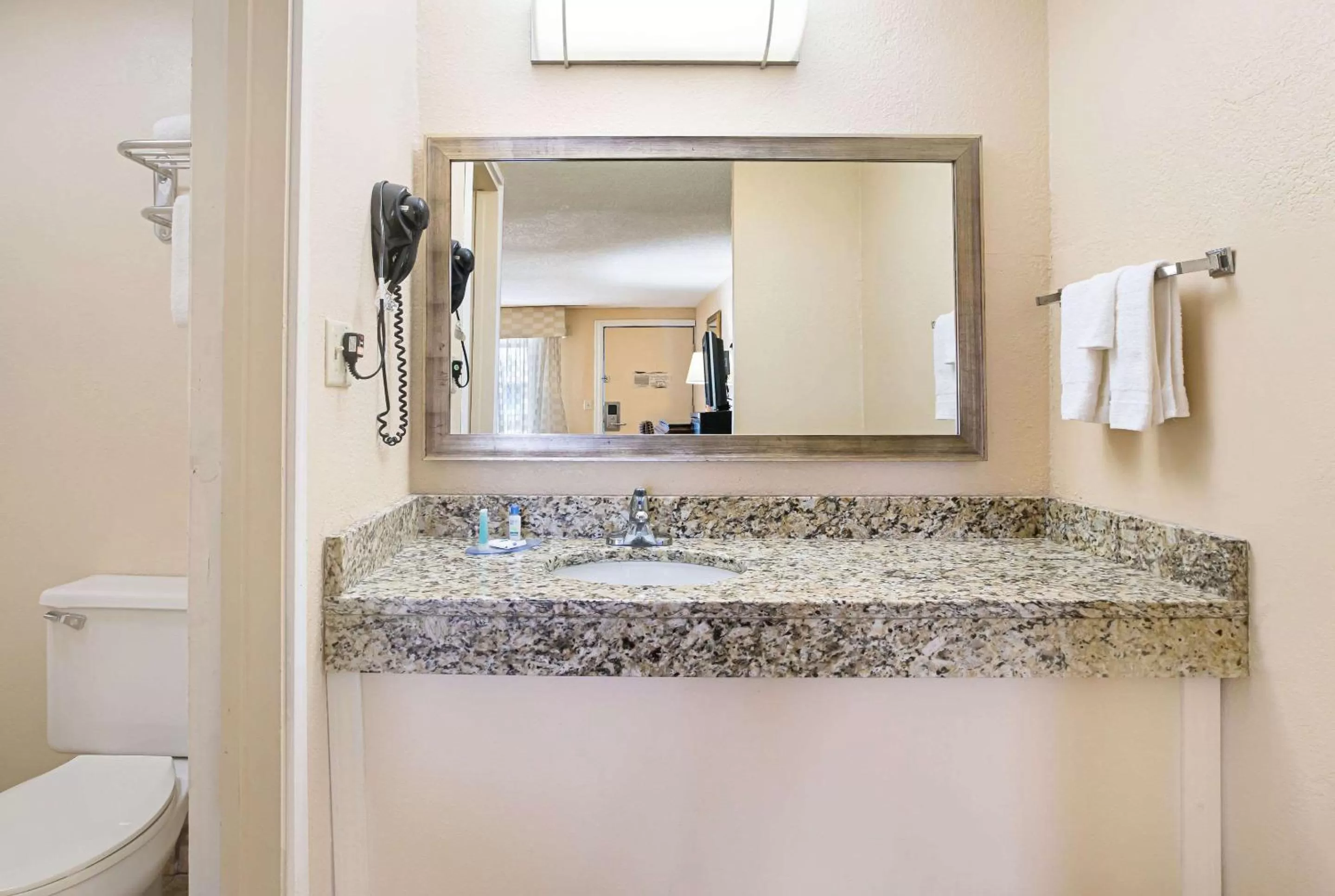 Photo of the whole room, Bathroom in Rodeway Inn Metro Airport