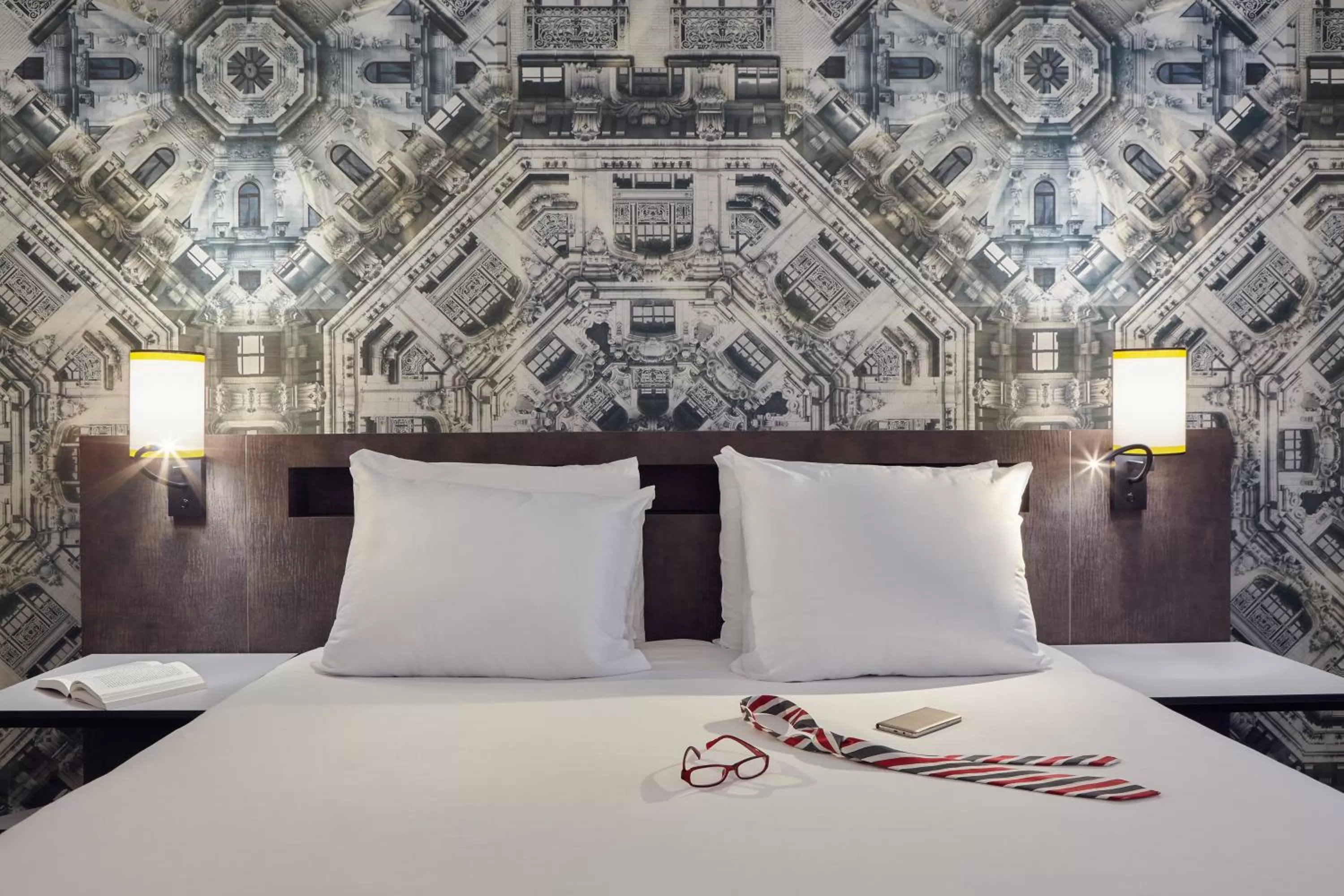 Decorative detail, Bed in Mercure Paris Roissy CDG