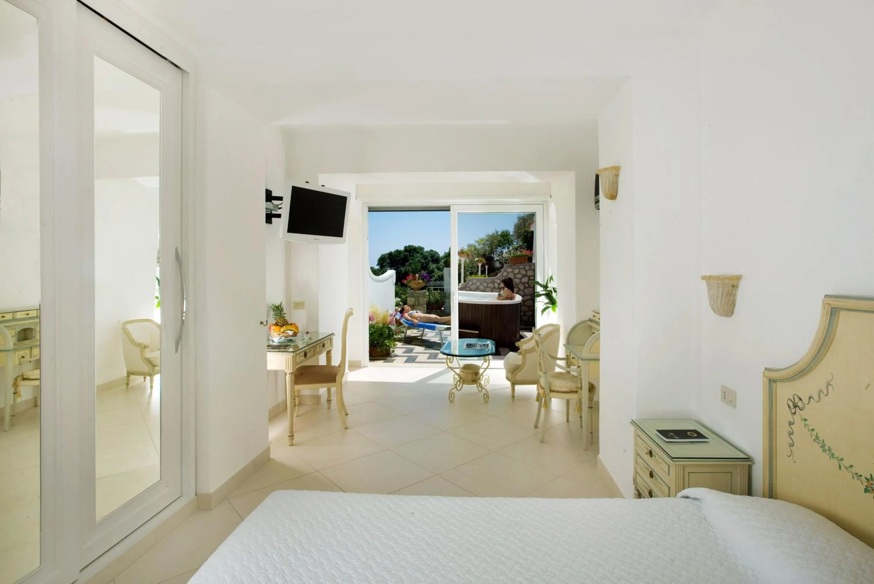 Bed in Hotel La Floridiana