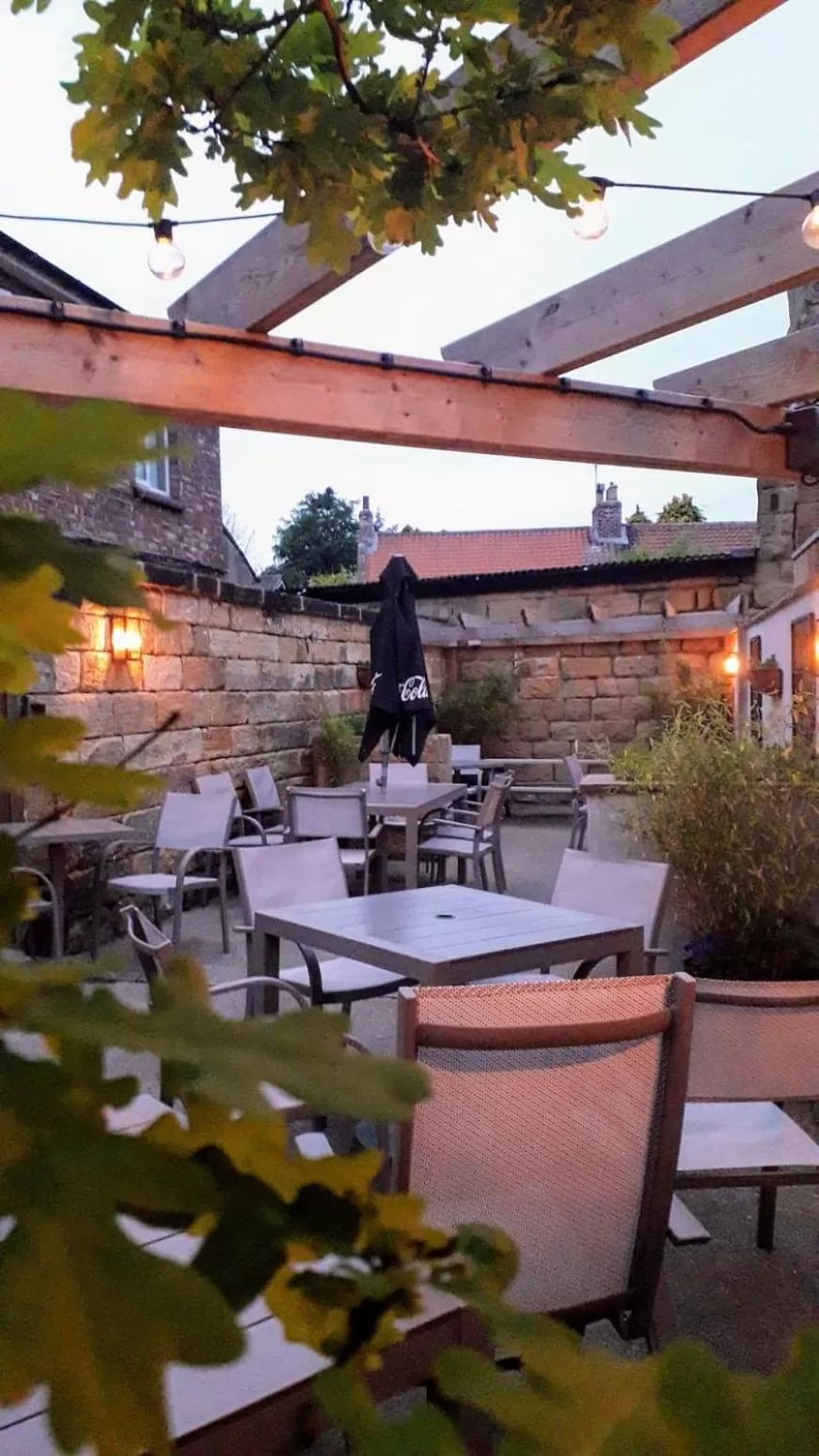 Garden view in Royal Oak Hotel