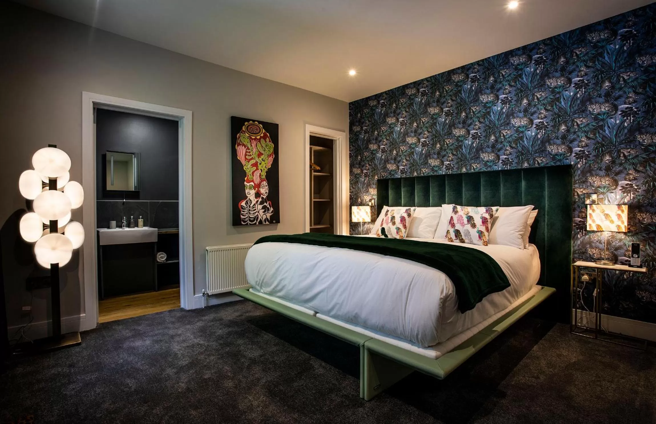 Bed in Broomhill Estate Boutique Art Hotel