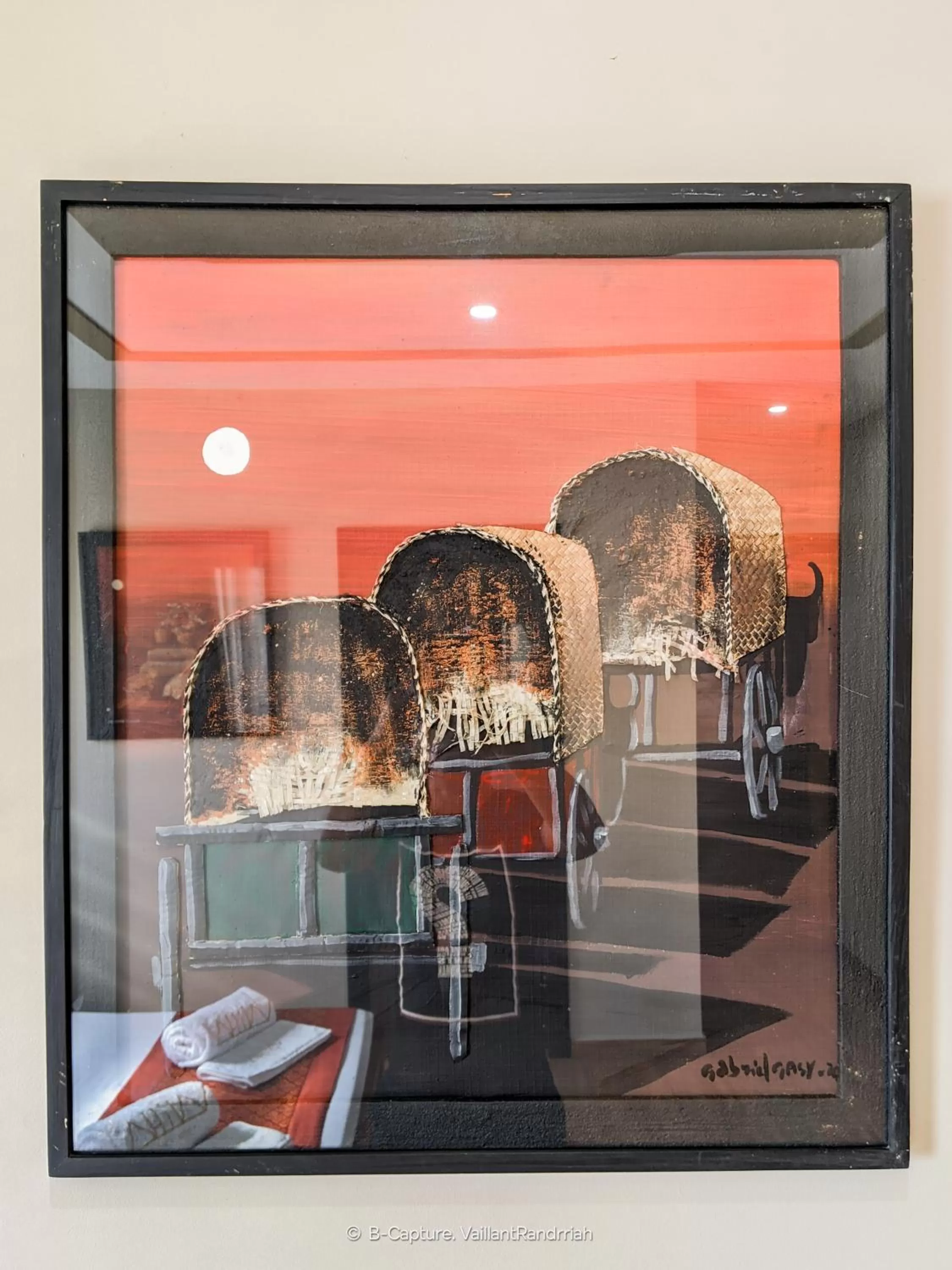 Decorative detail in Valiha Hotel Antananarivo