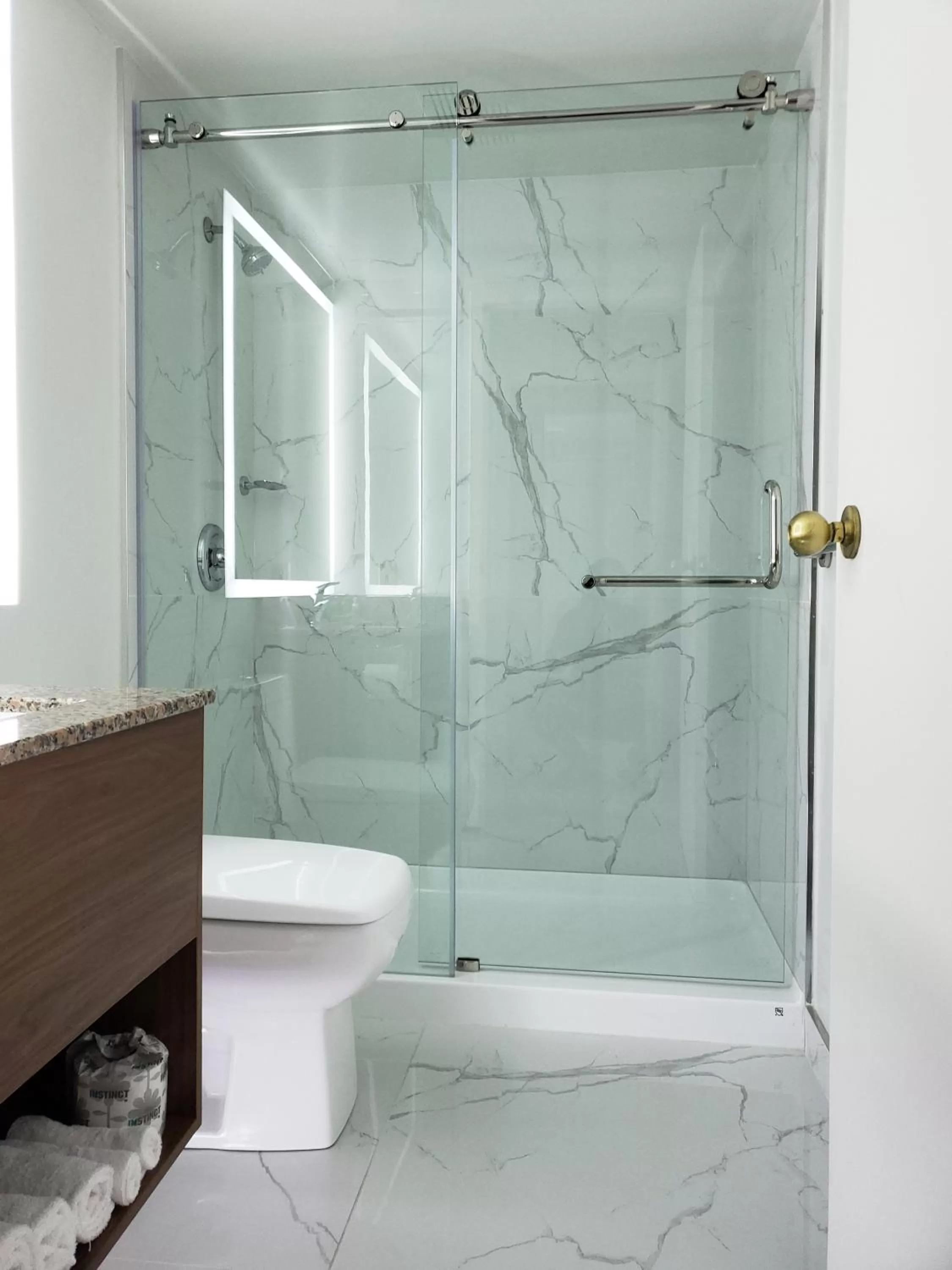 Bathroom in Ramada by Wyndham Miramichi New Brunswick