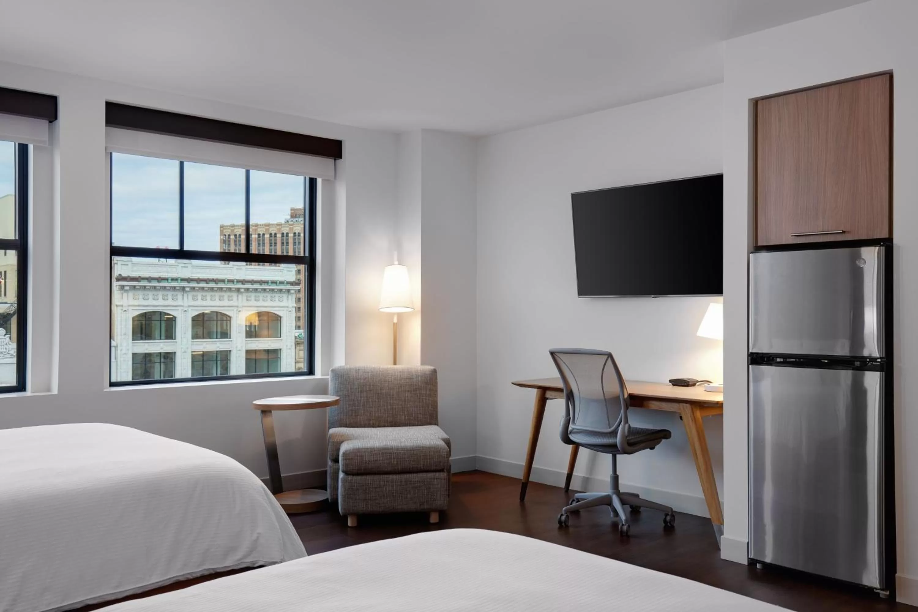 Photo of the whole room, Bed in Element Detroit at the Metropolitan