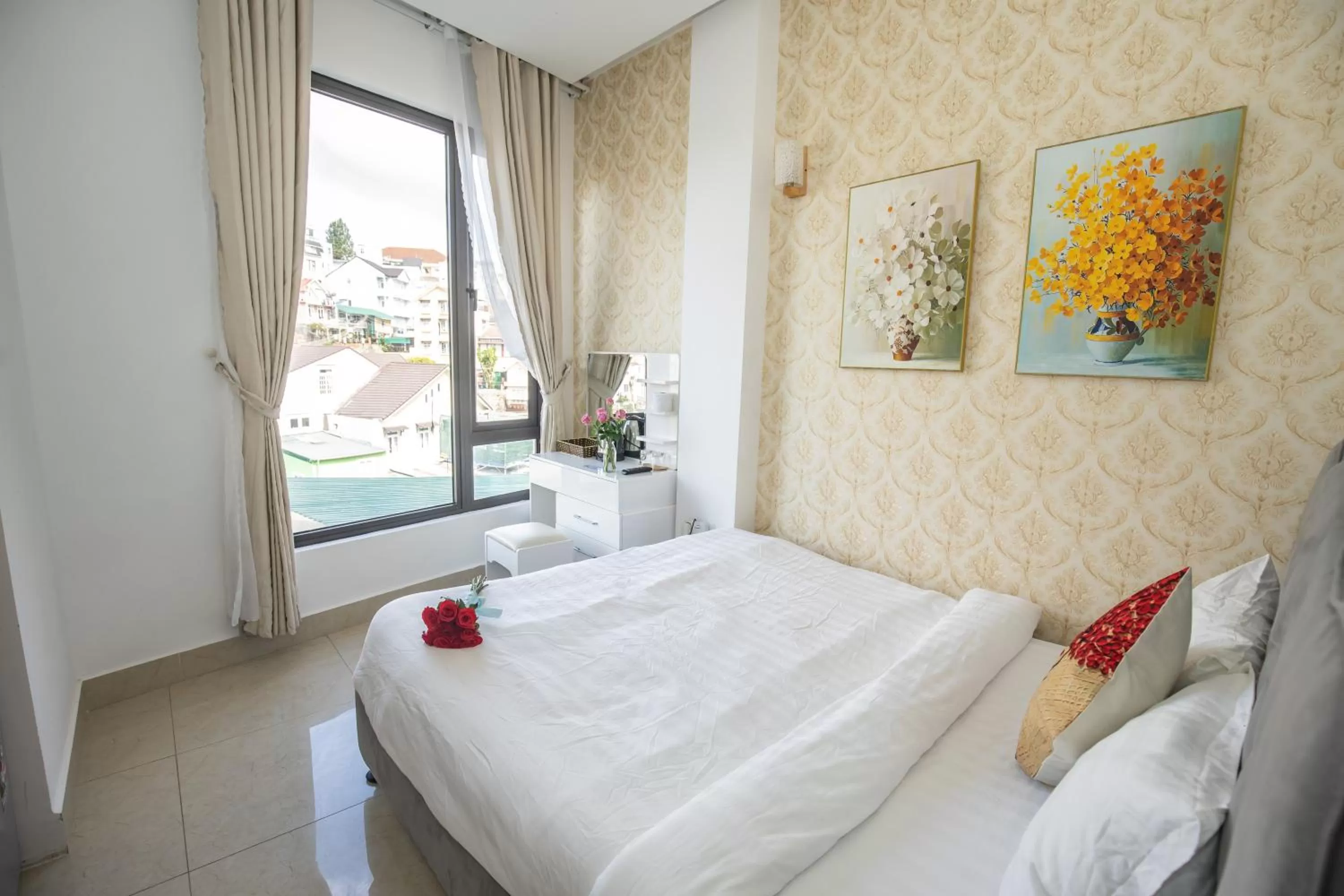 Bed in Ngàn Phố Studio & Love Hotel