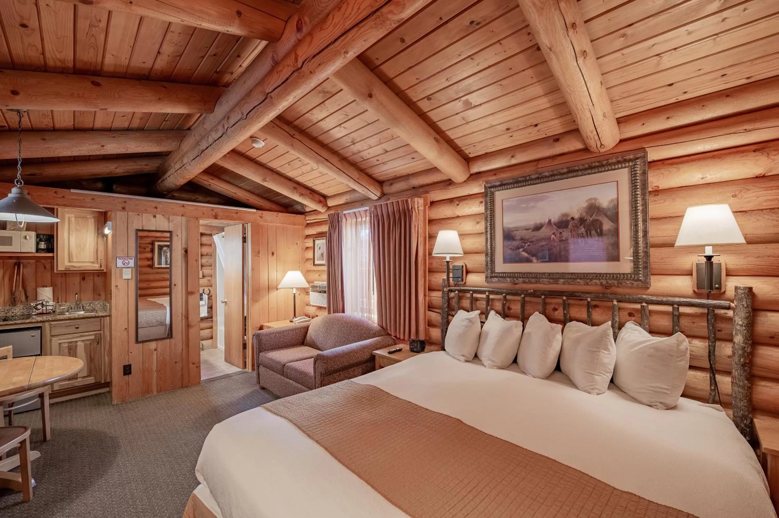 Bed in Cowboy Village Resort