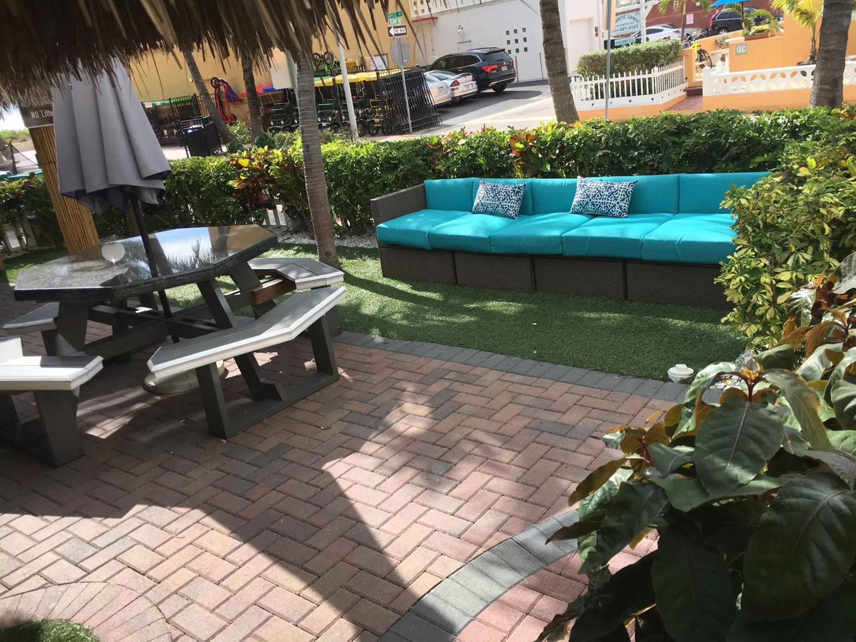 Patio in Caribbean Resort by the Ocean