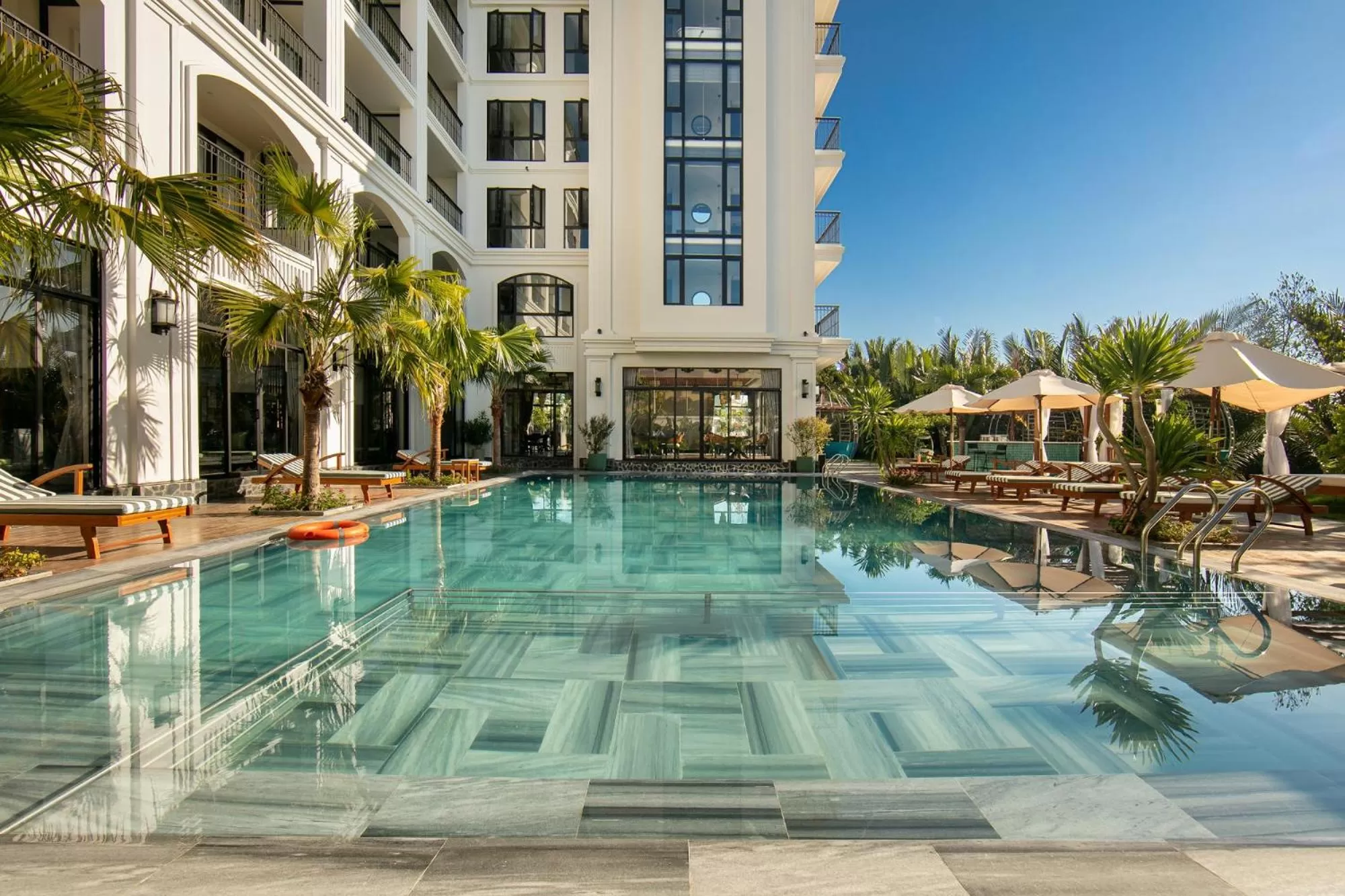 Swimming pool in Shining Riverside Hoi An Boutique & Spa