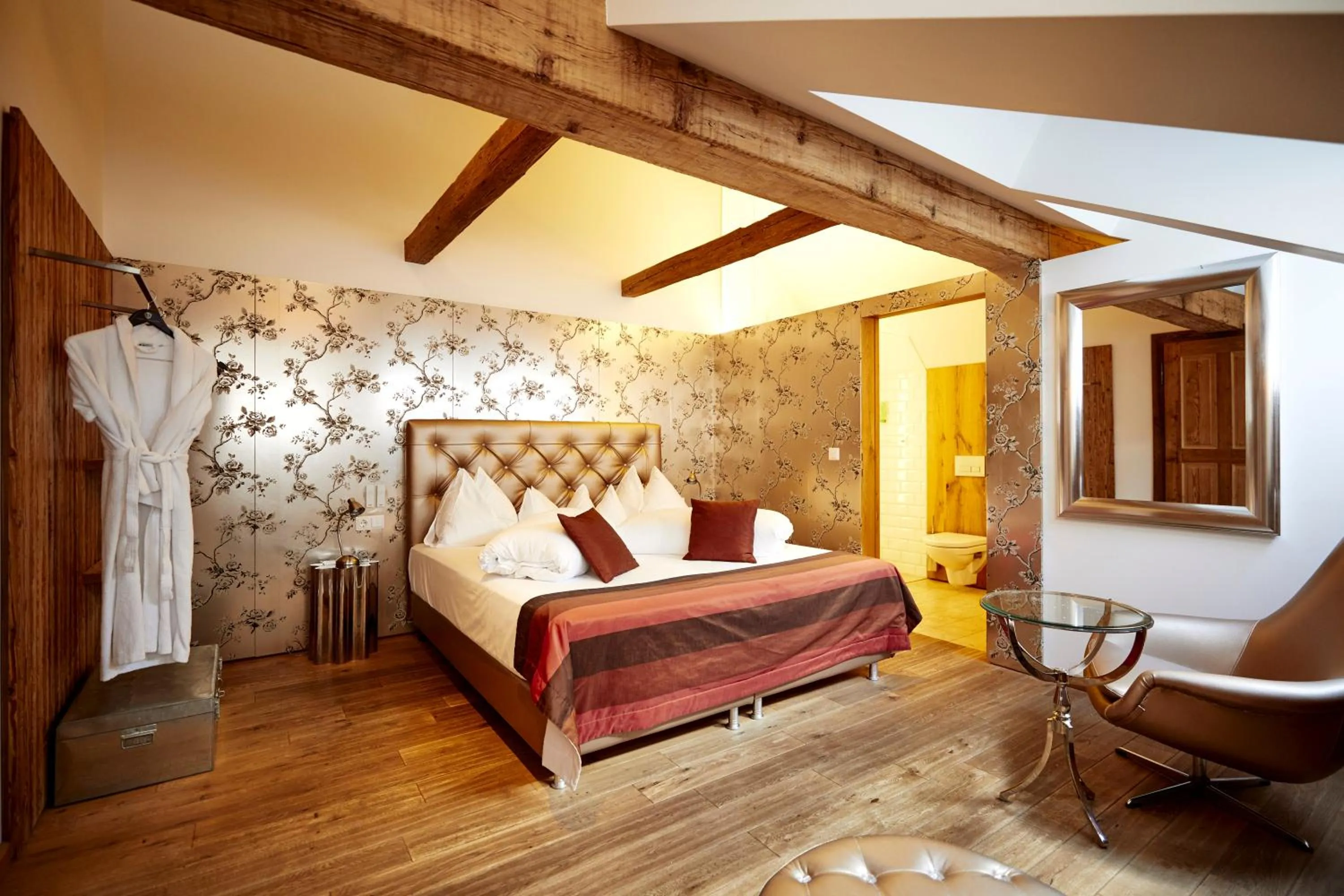 Bed in Hotel Landhaus Moserhof