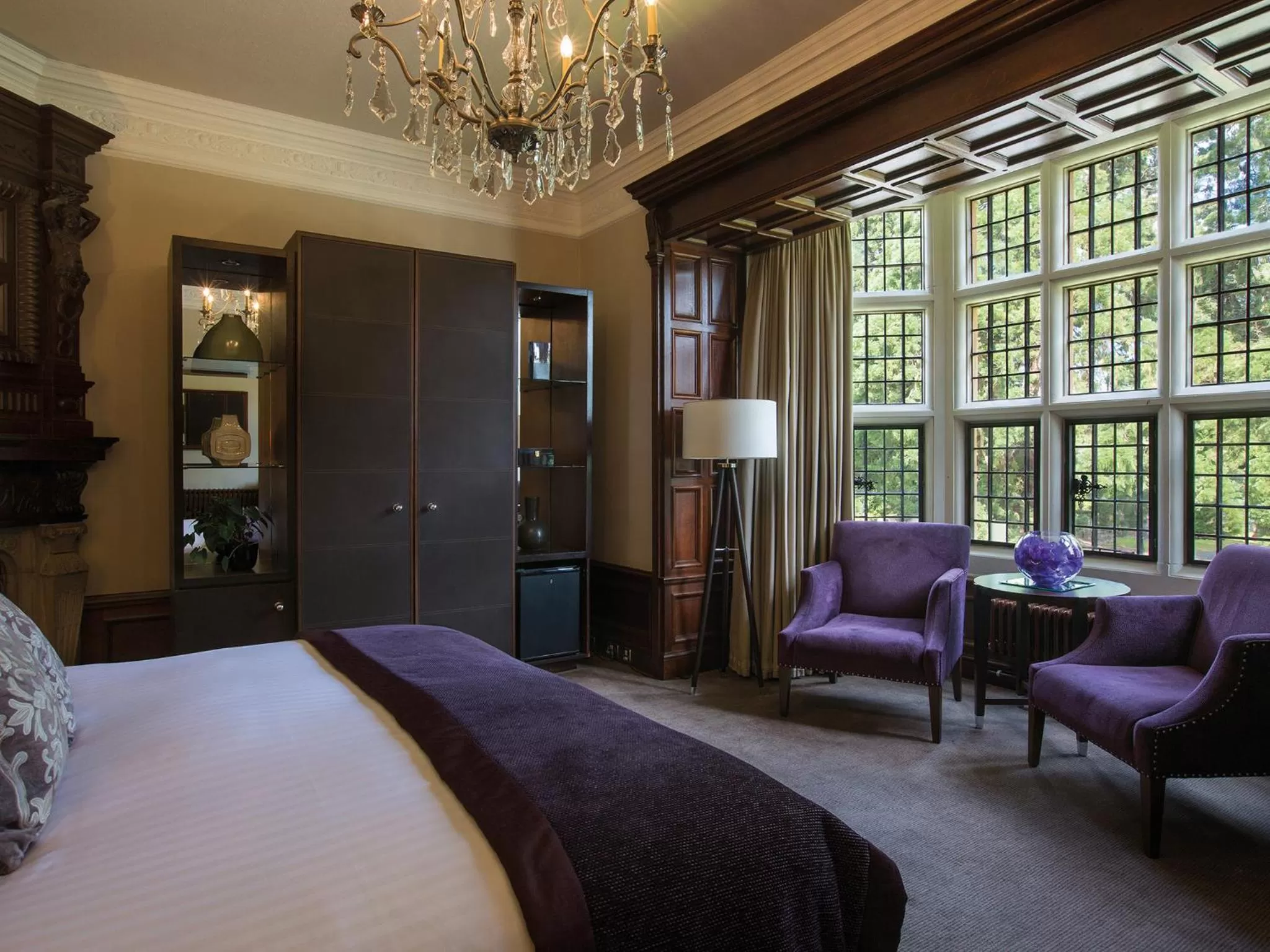 Bedroom, Bed in Rhinefield House Hotel