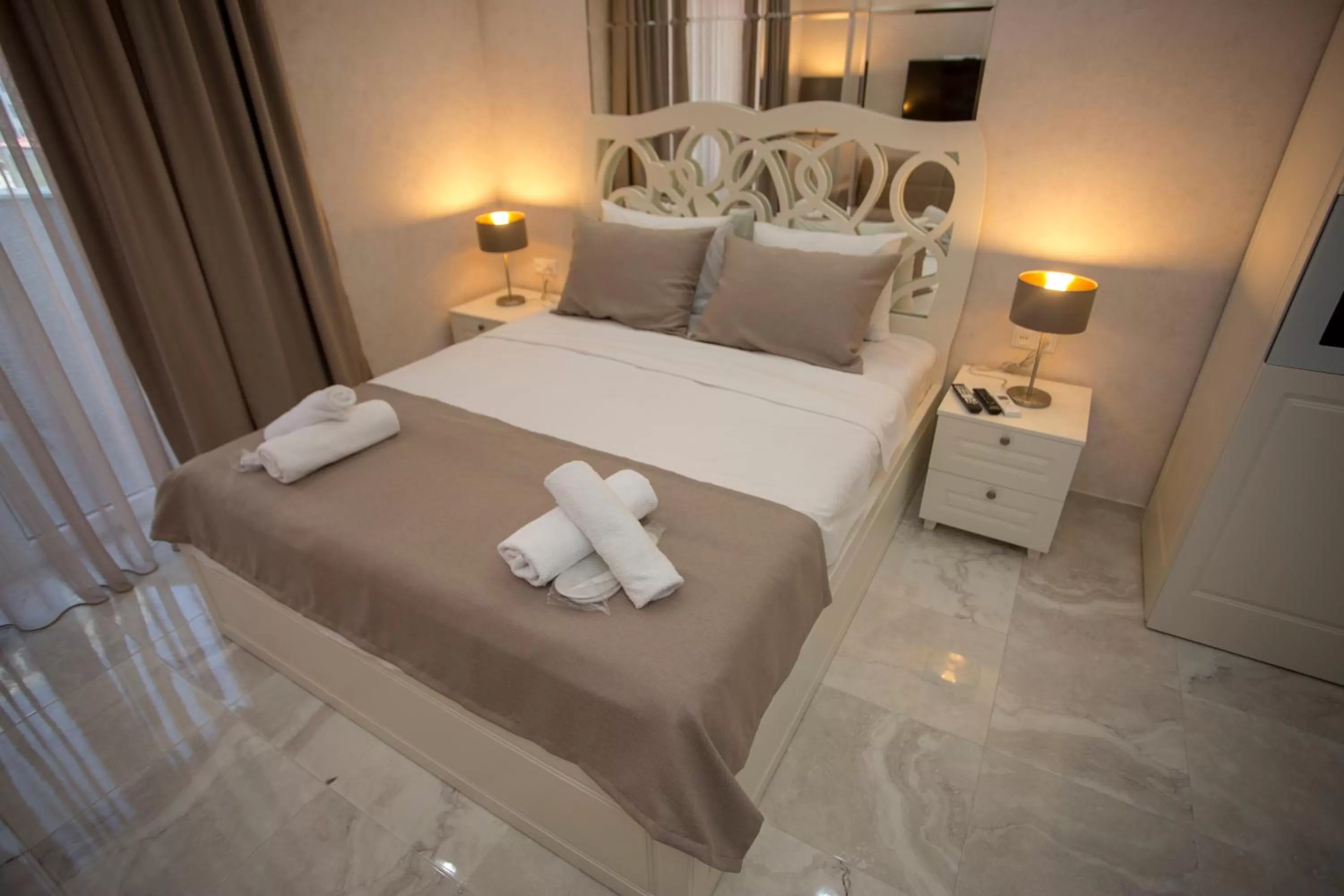 Bed in Blue Star Batumi