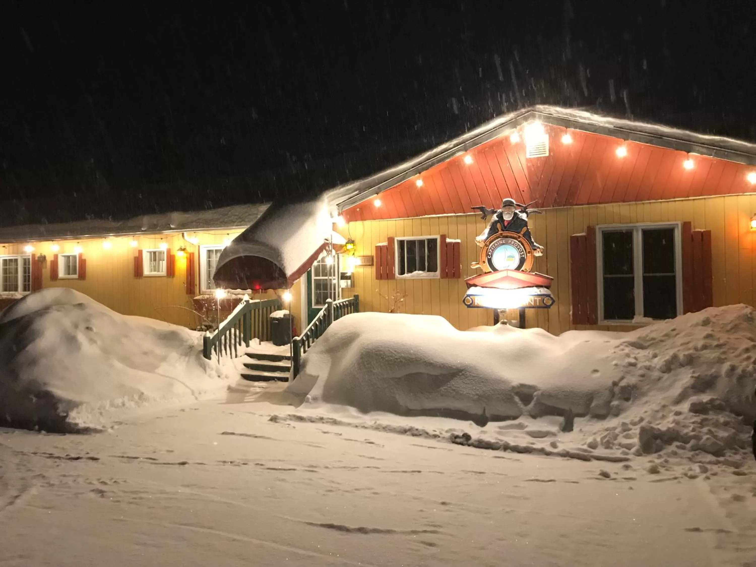 Winter in Auberge et Chalets sur le Lac