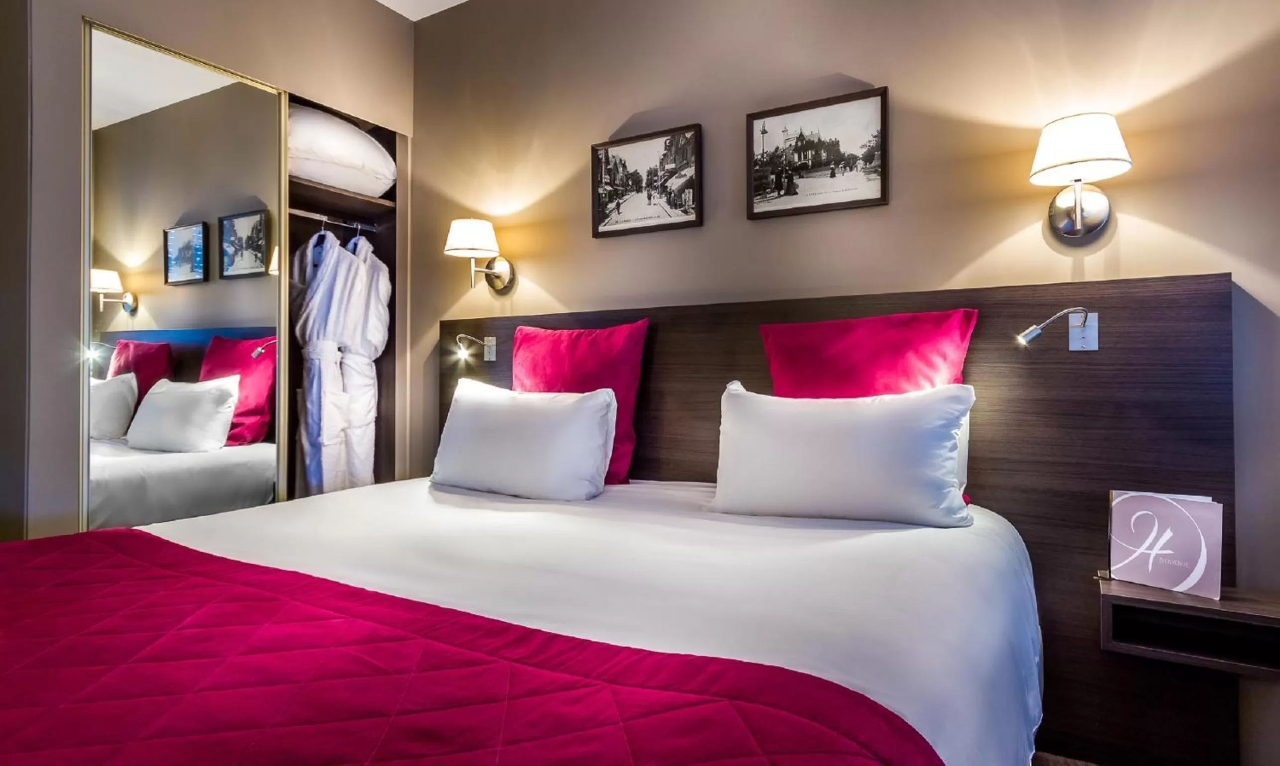 Bed in Hotel Des Dunes