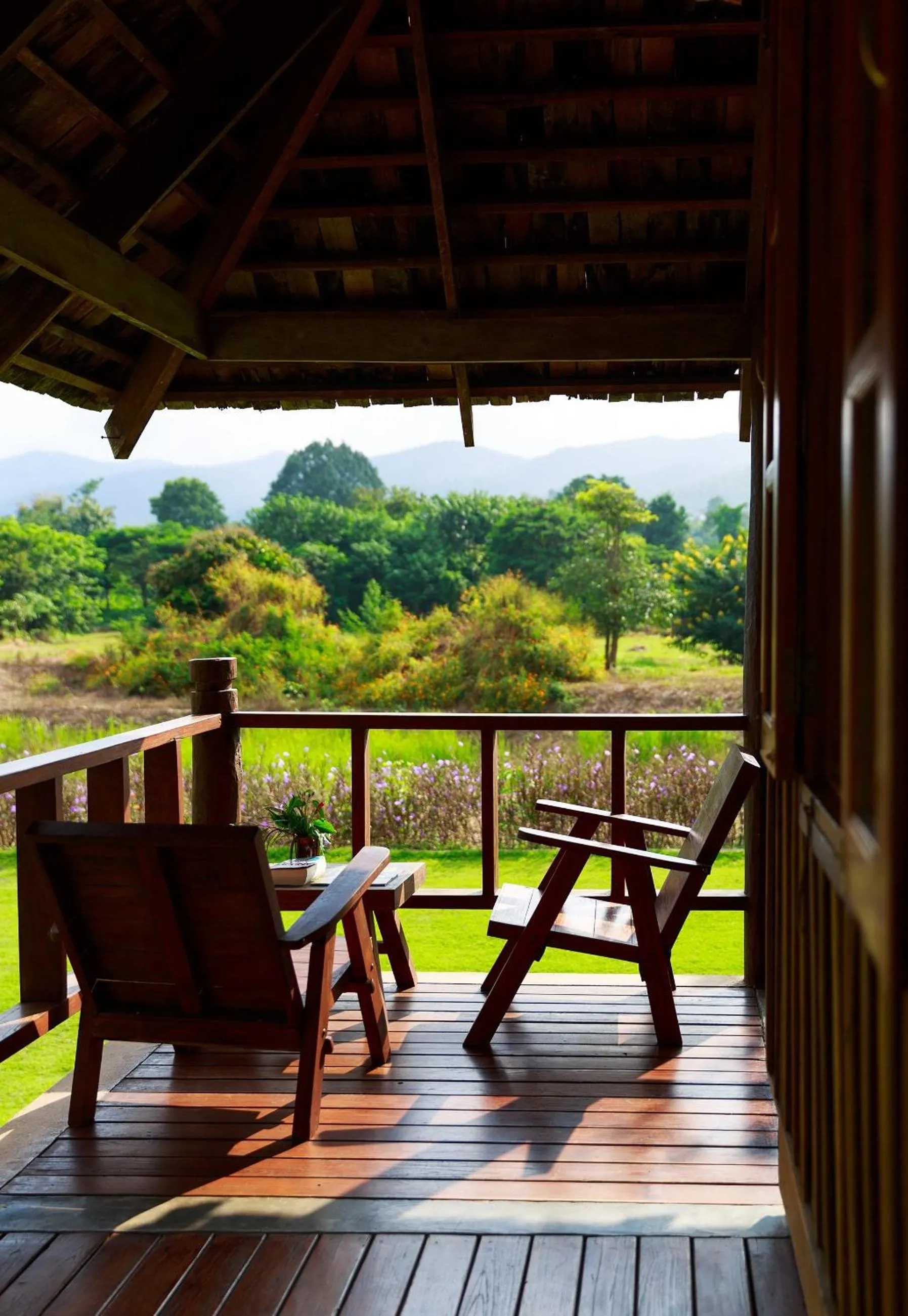 Seating area in Belle Villa Resort, Pai