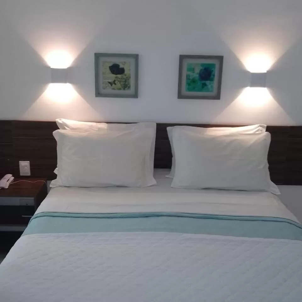 Bed in Pousada Galemares