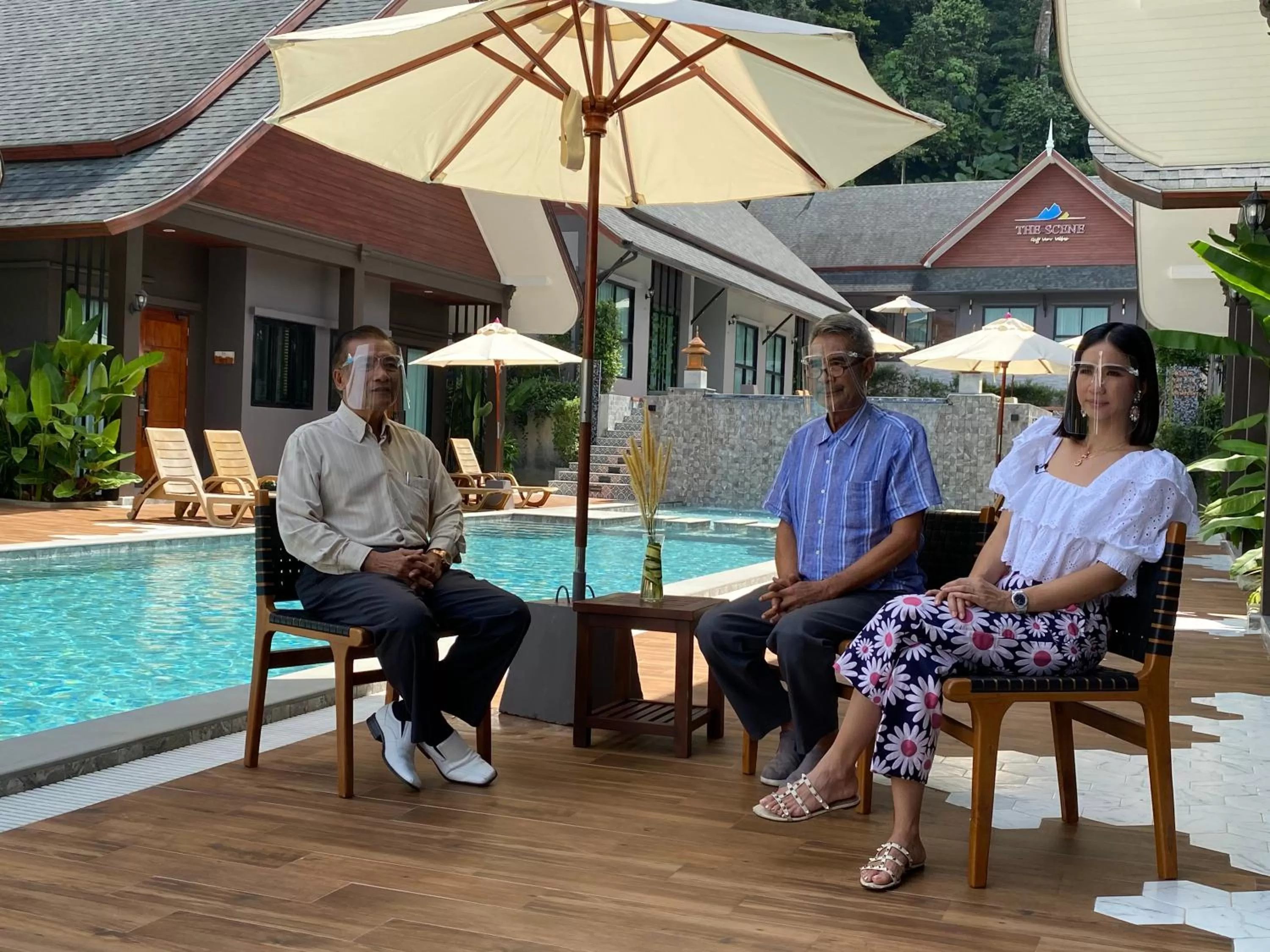 Family in The Scene Cliff View Villas