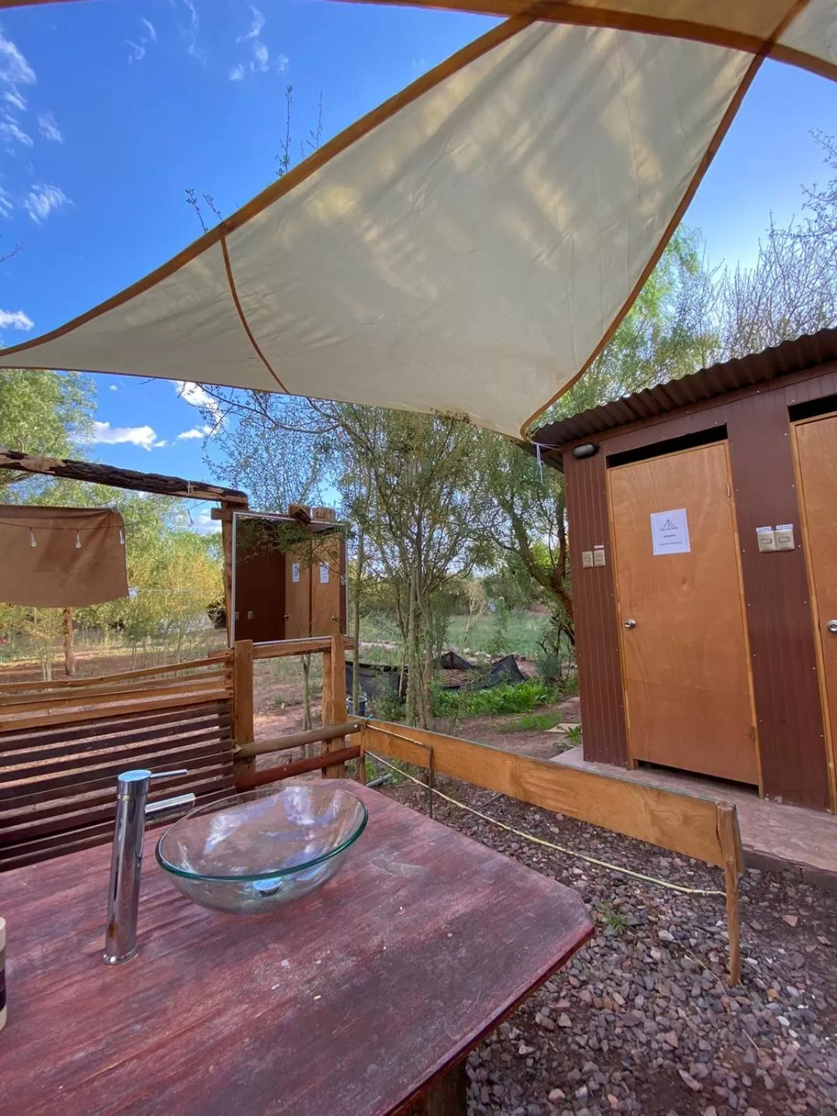 Shower in CaminAndes Hostal