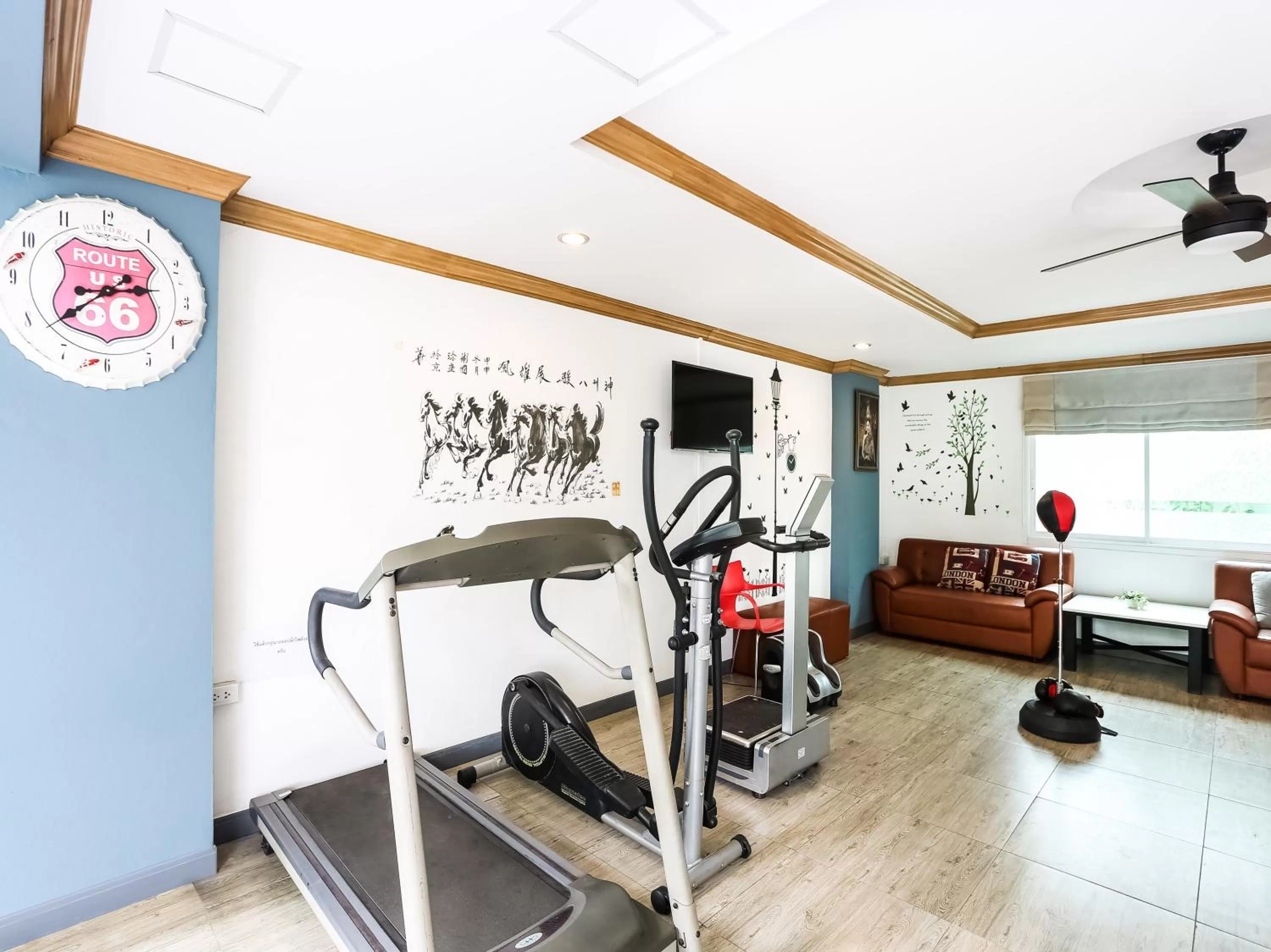 Fitness centre/facilities in The Lilly Hotel