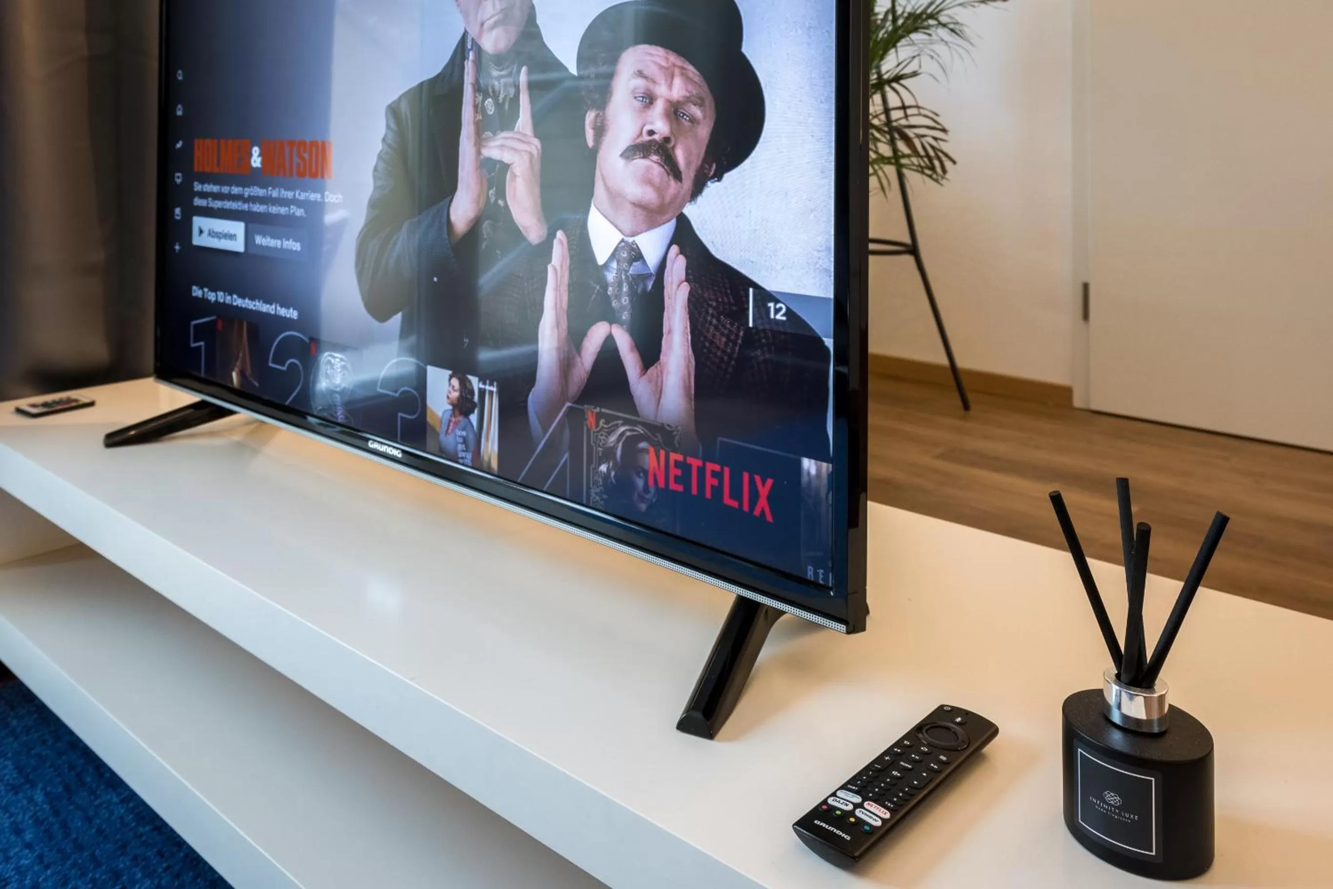 TV and multimedia in Arbio I Cozy Apartments Augsburg-Lechhausen