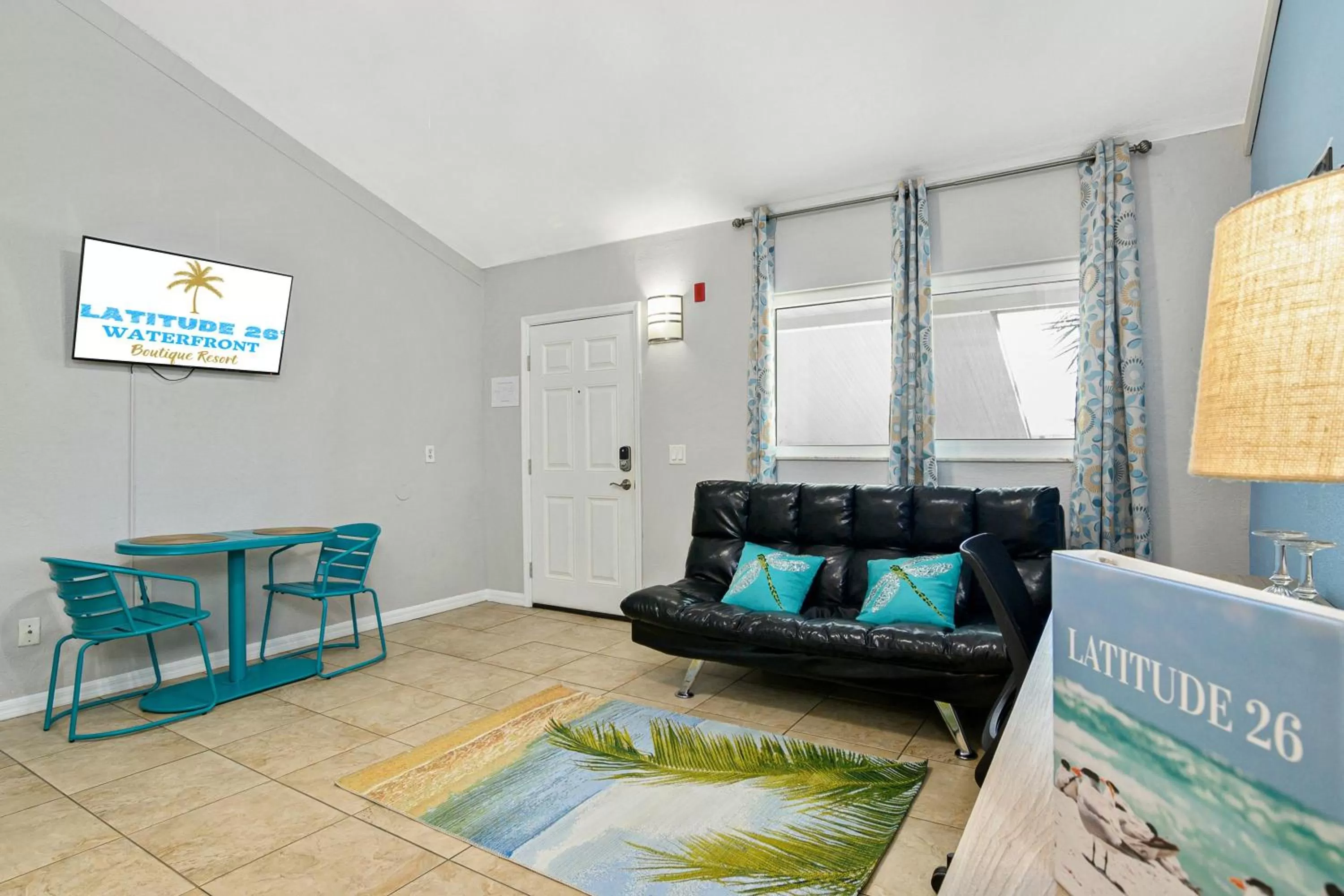 Living room in Latitude 26 Waterfront Resort and Marina