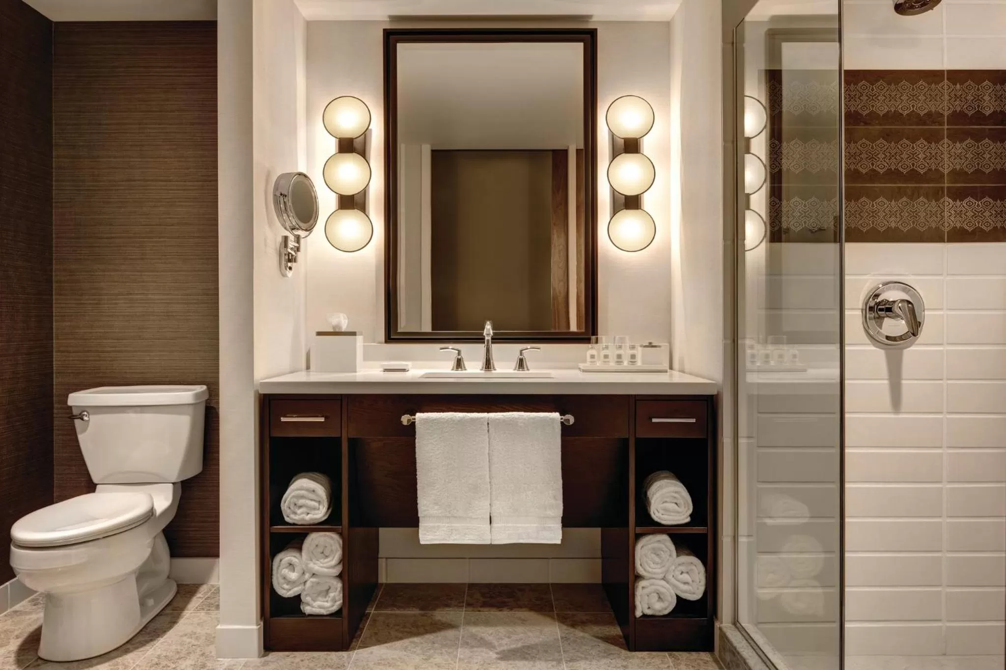 Bathroom in Loews Chicago Hotel