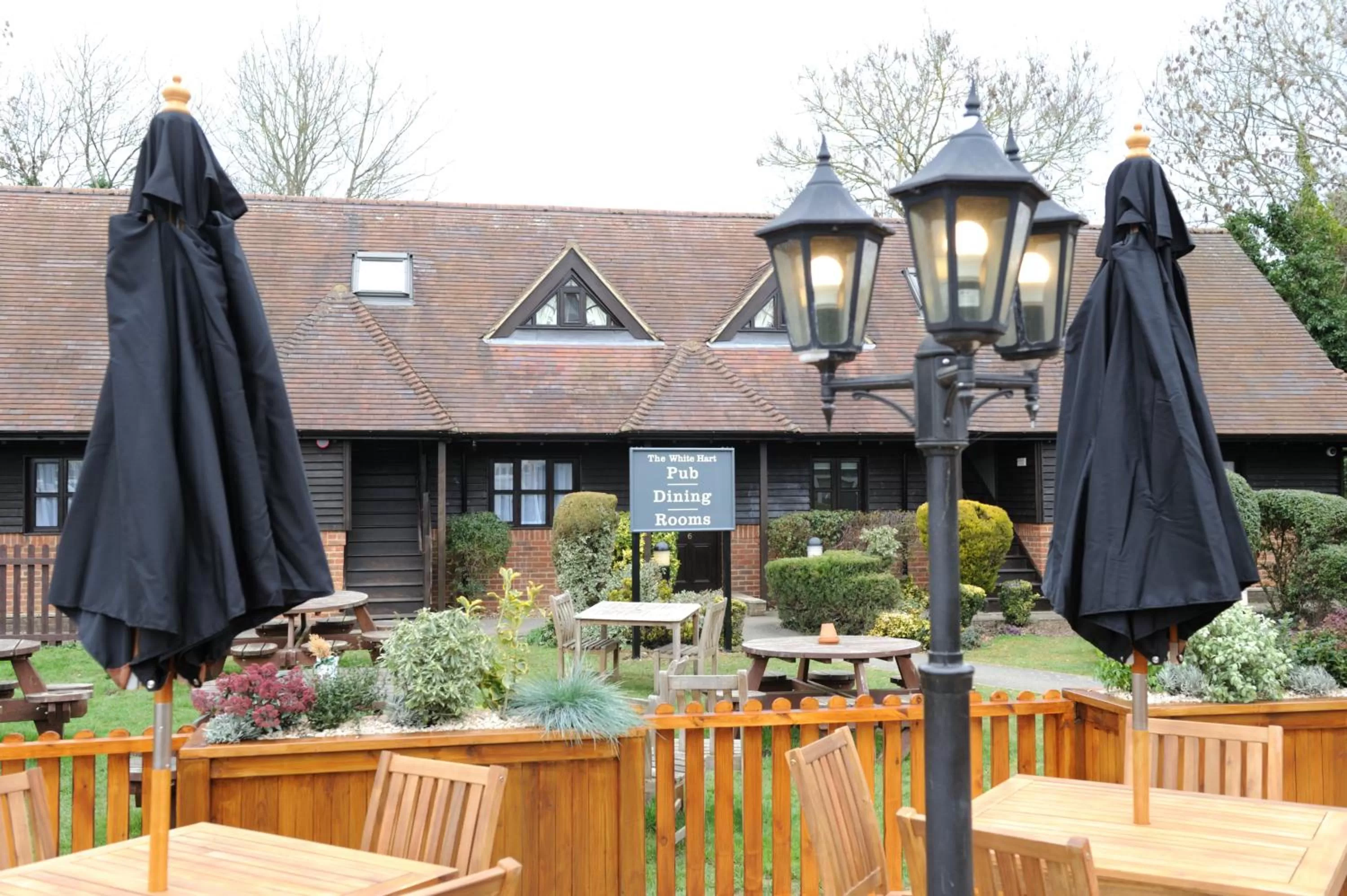 Patio in White Hart by Chef & Brewer Collection