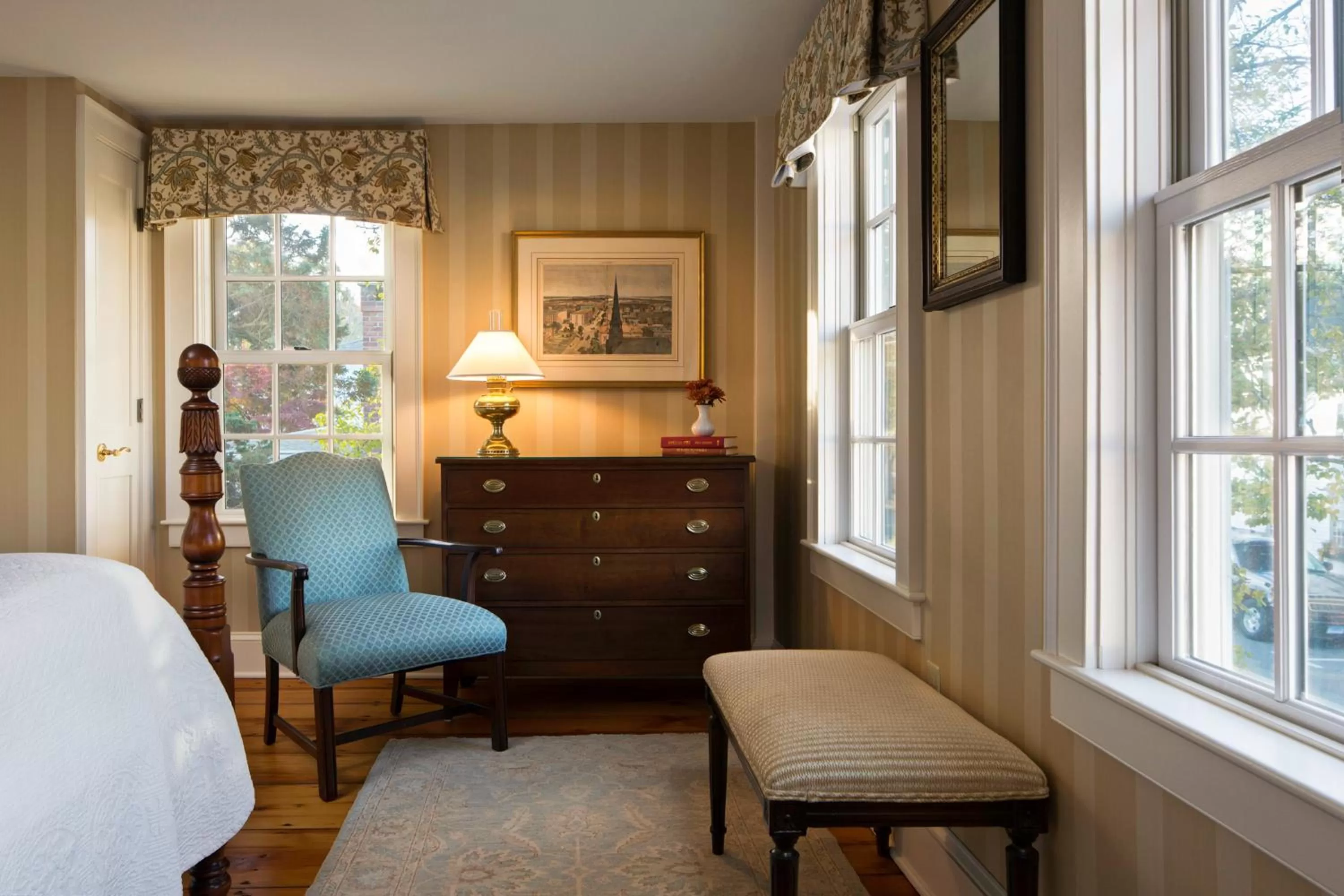 Bed in The Griswold Inn