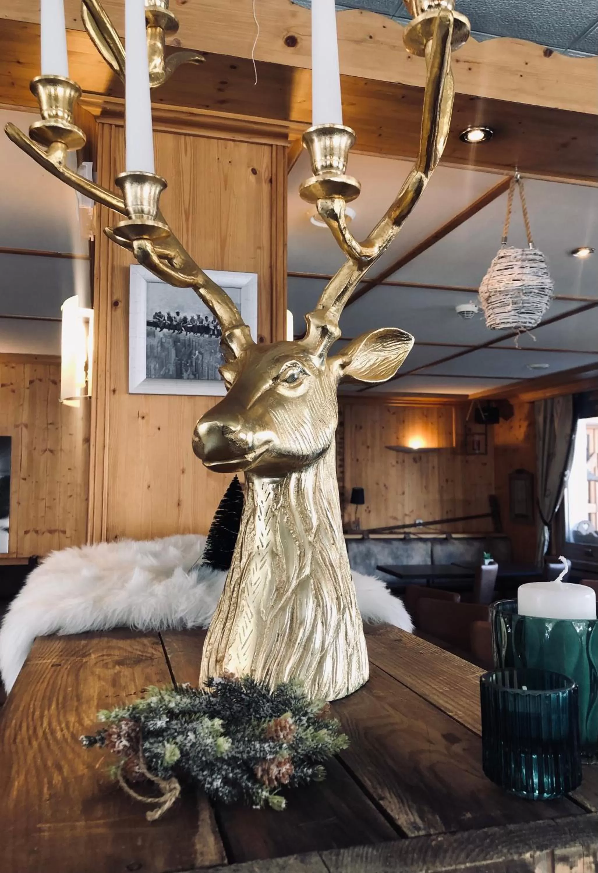 Decorative detail in Hôtel La Montagne