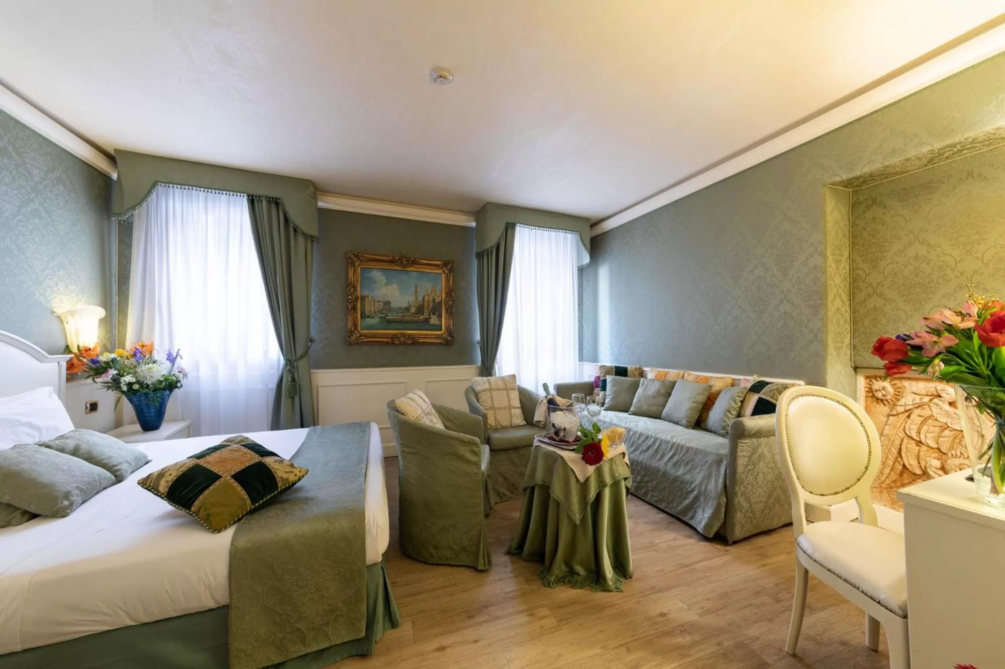 Bed in Duodo Palace Hotel