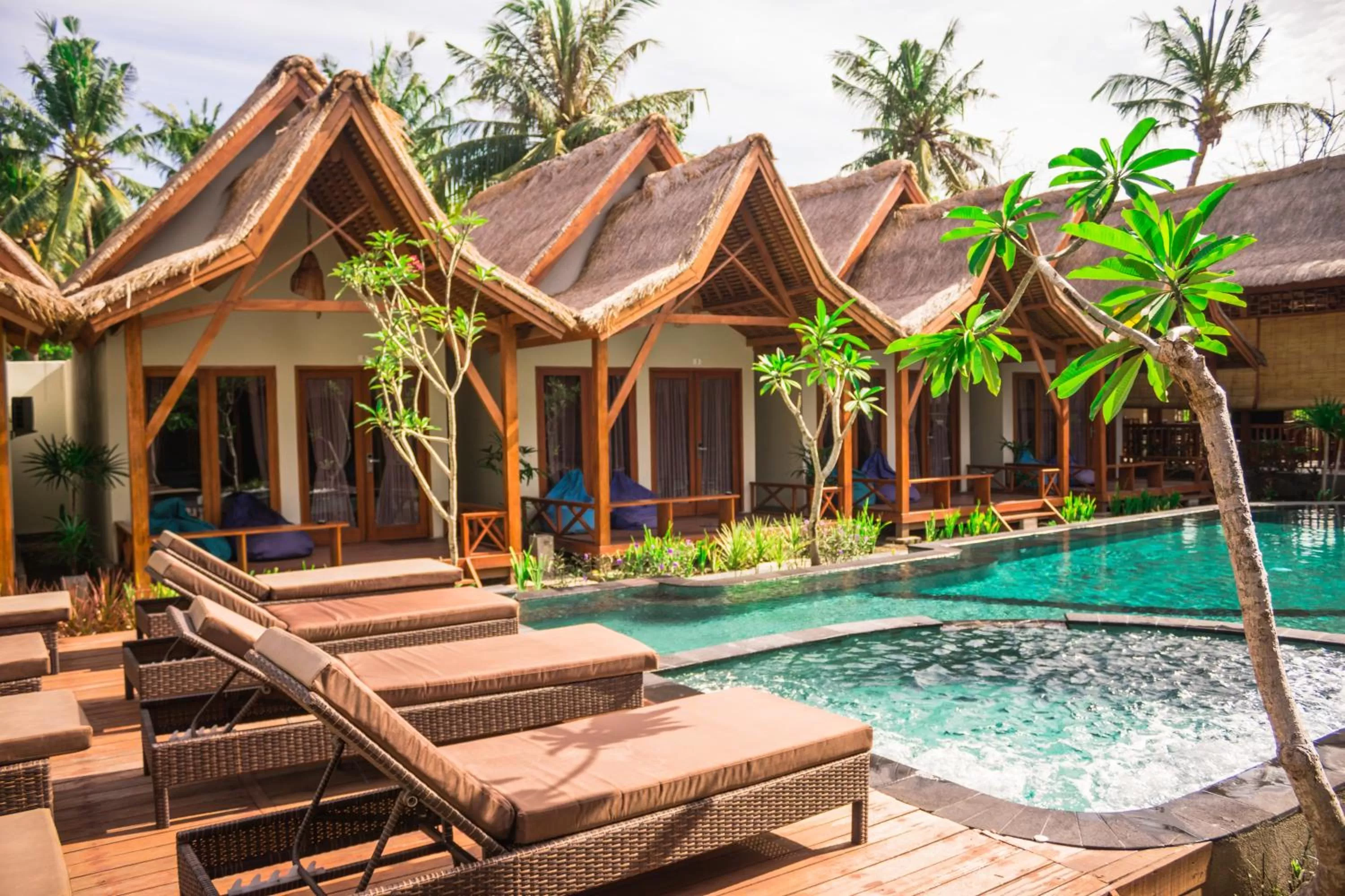 Property building, Swimming Pool in Gili One Resort