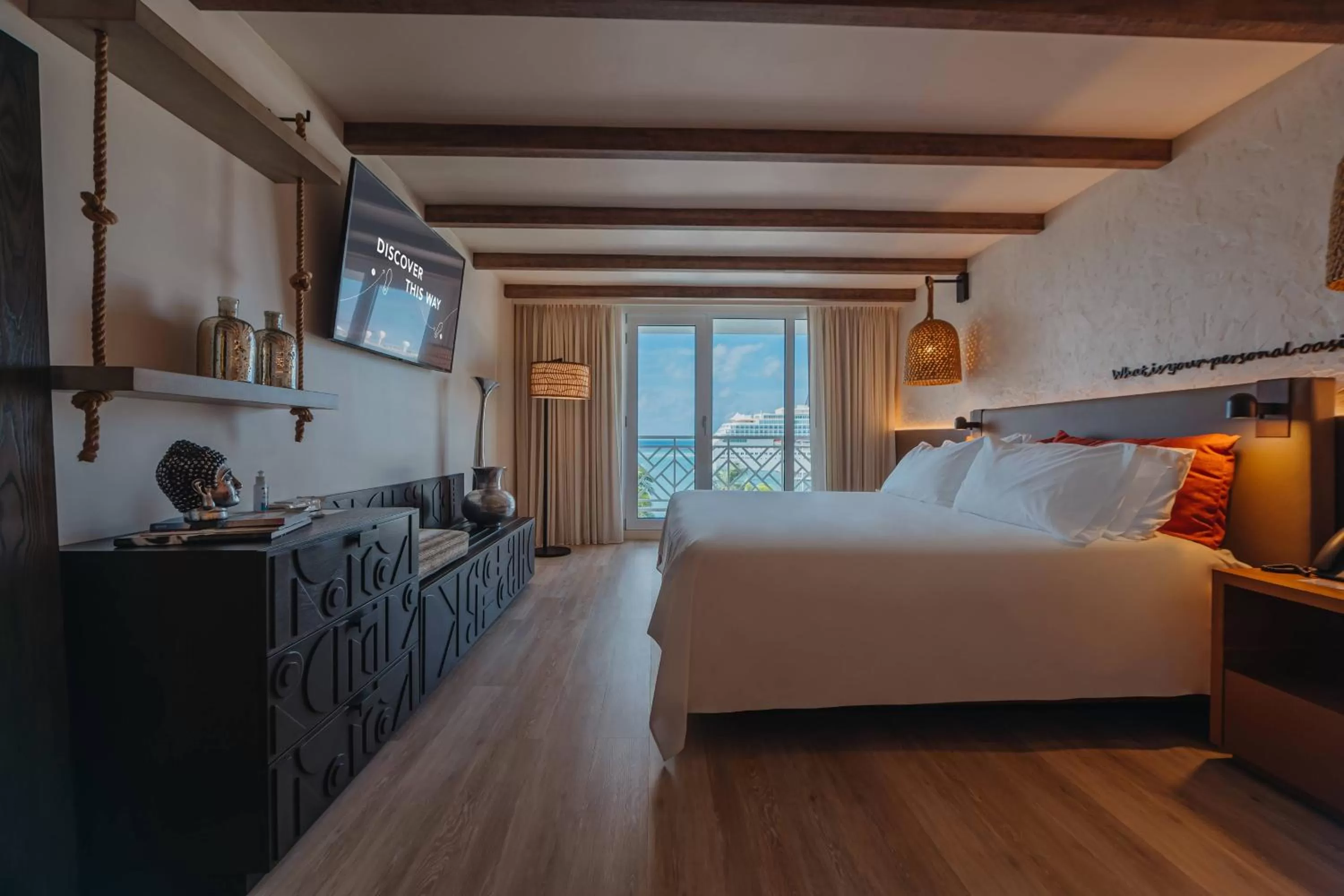 Ocean View Room with a King Bed - Adults Only in Renaissance Wind Creek Aruba Resort