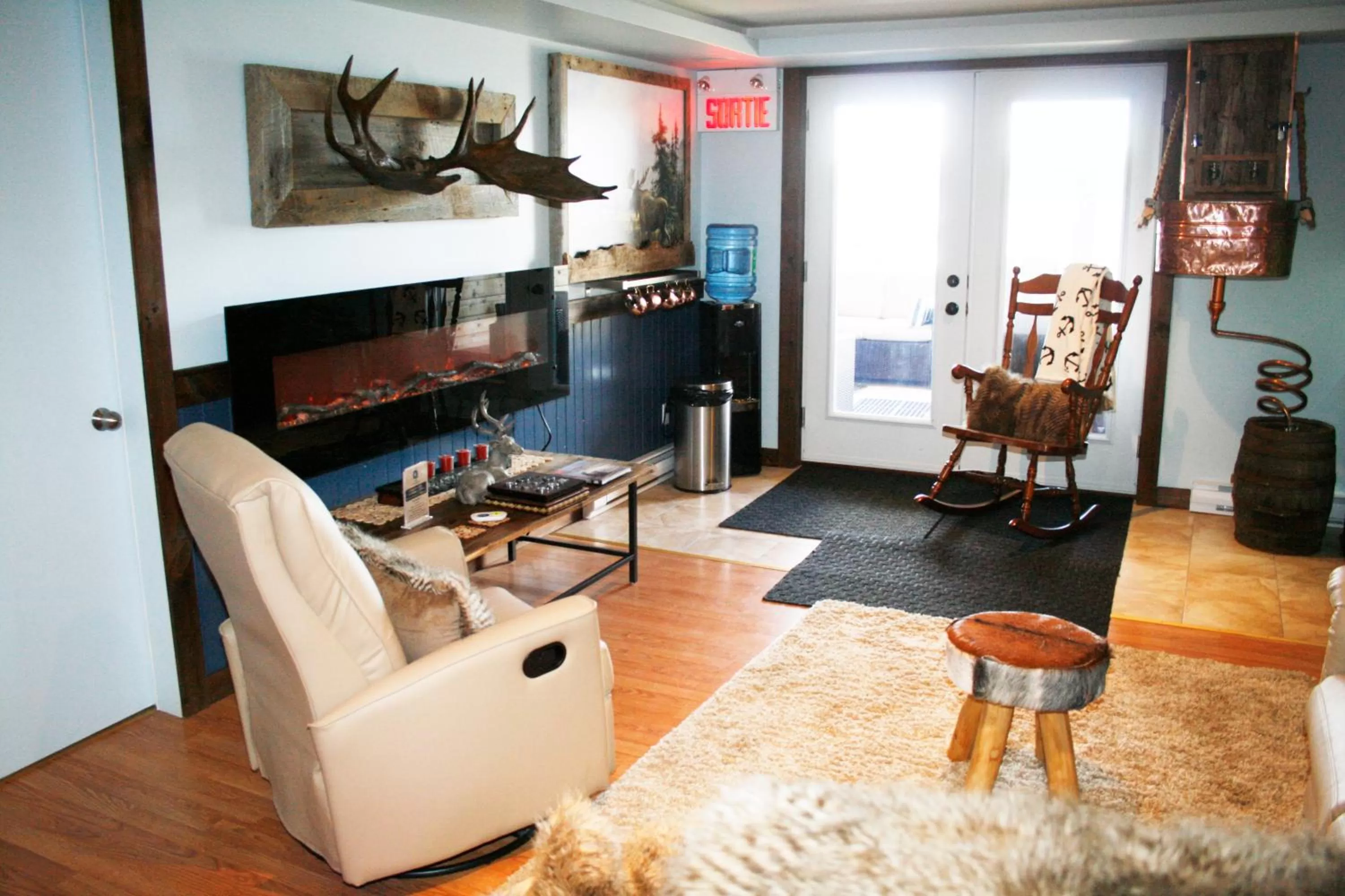 Seating Area in Auberge et Chalets sur le Lac