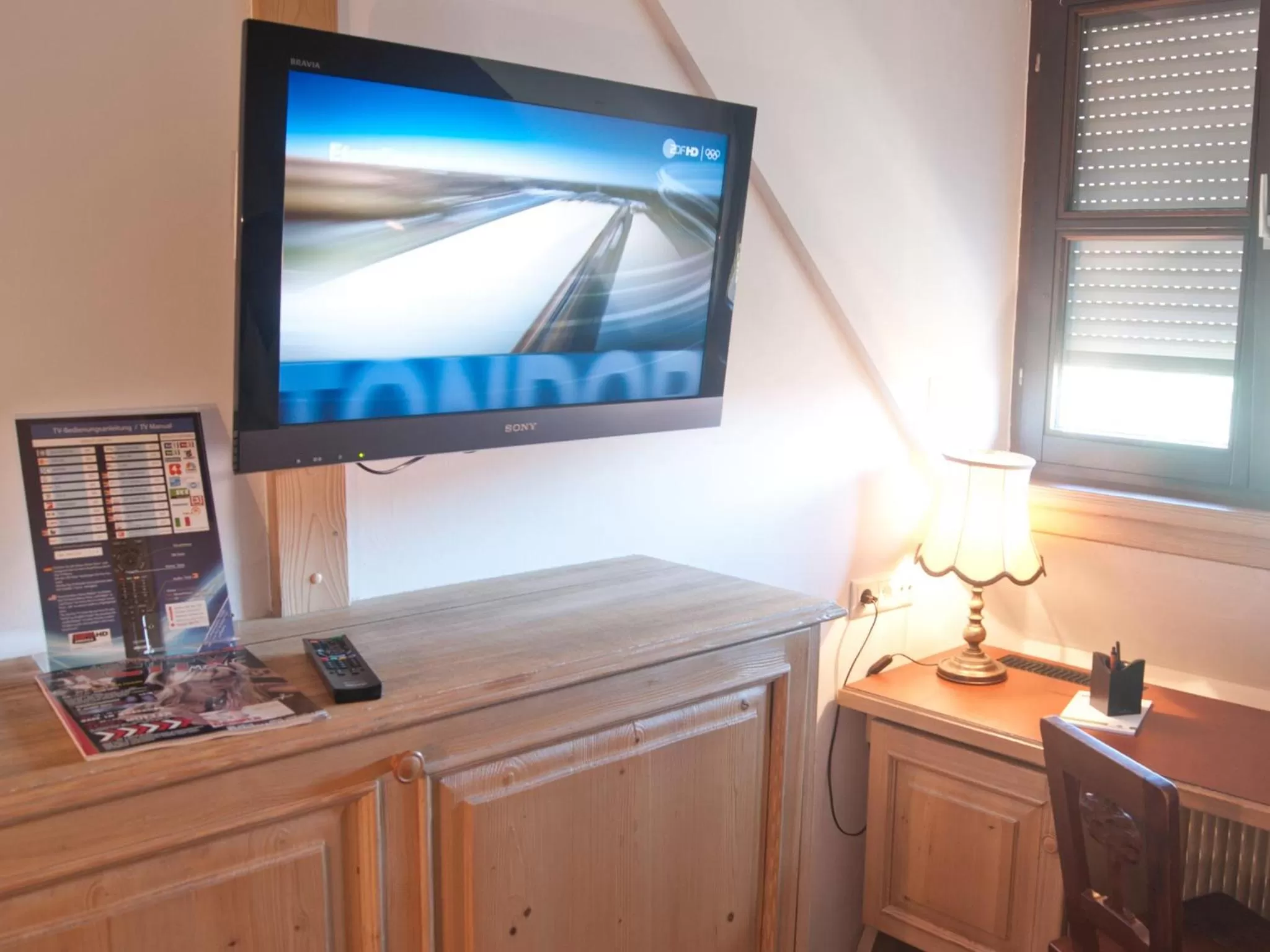 Decorative detail, TV/Entertainment Center in Hotel Grüner Baum