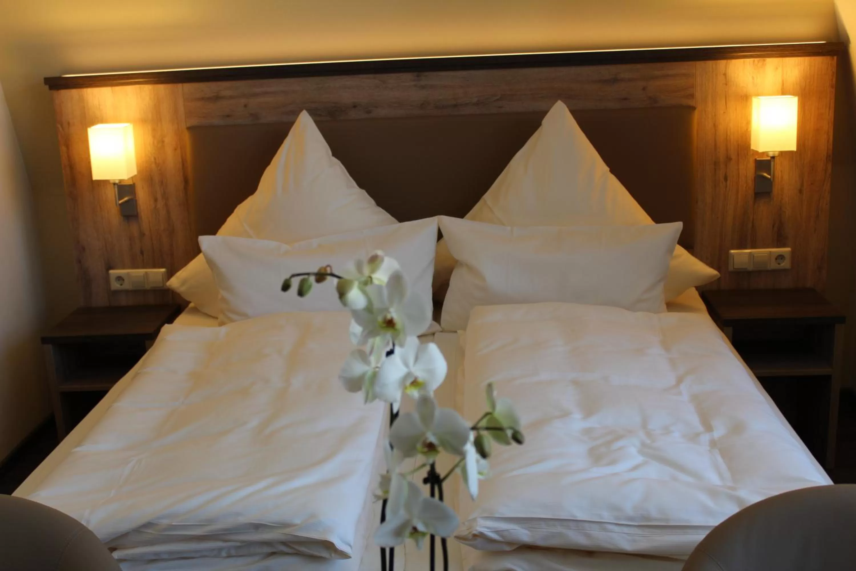 Bed in Hotel Ratskeller Schwarzenberg