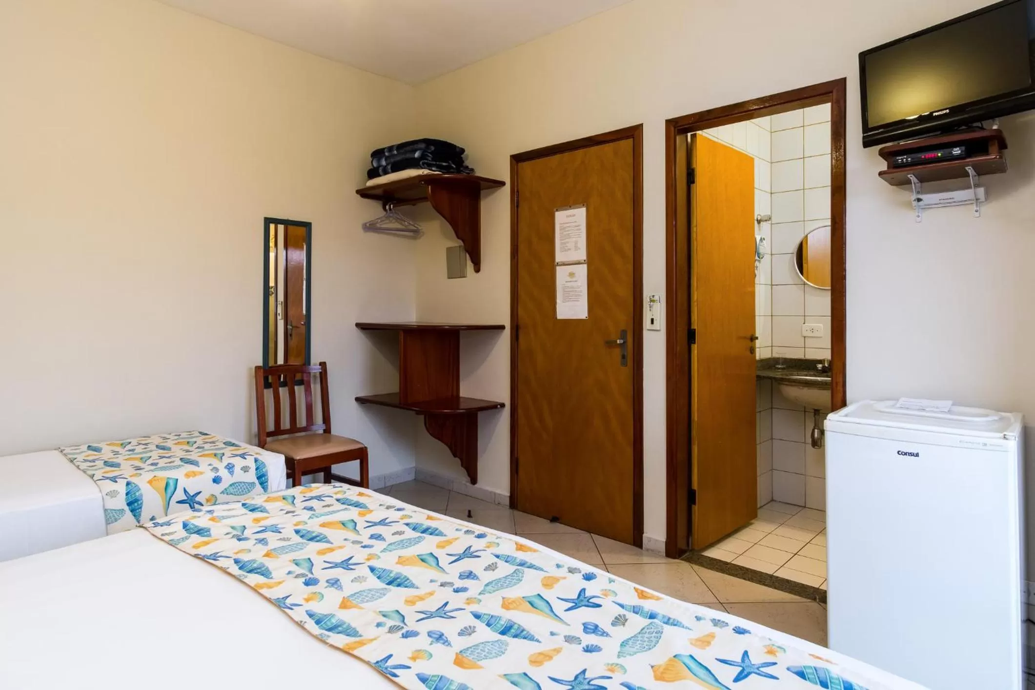 Bed in Pousada Mar Azul