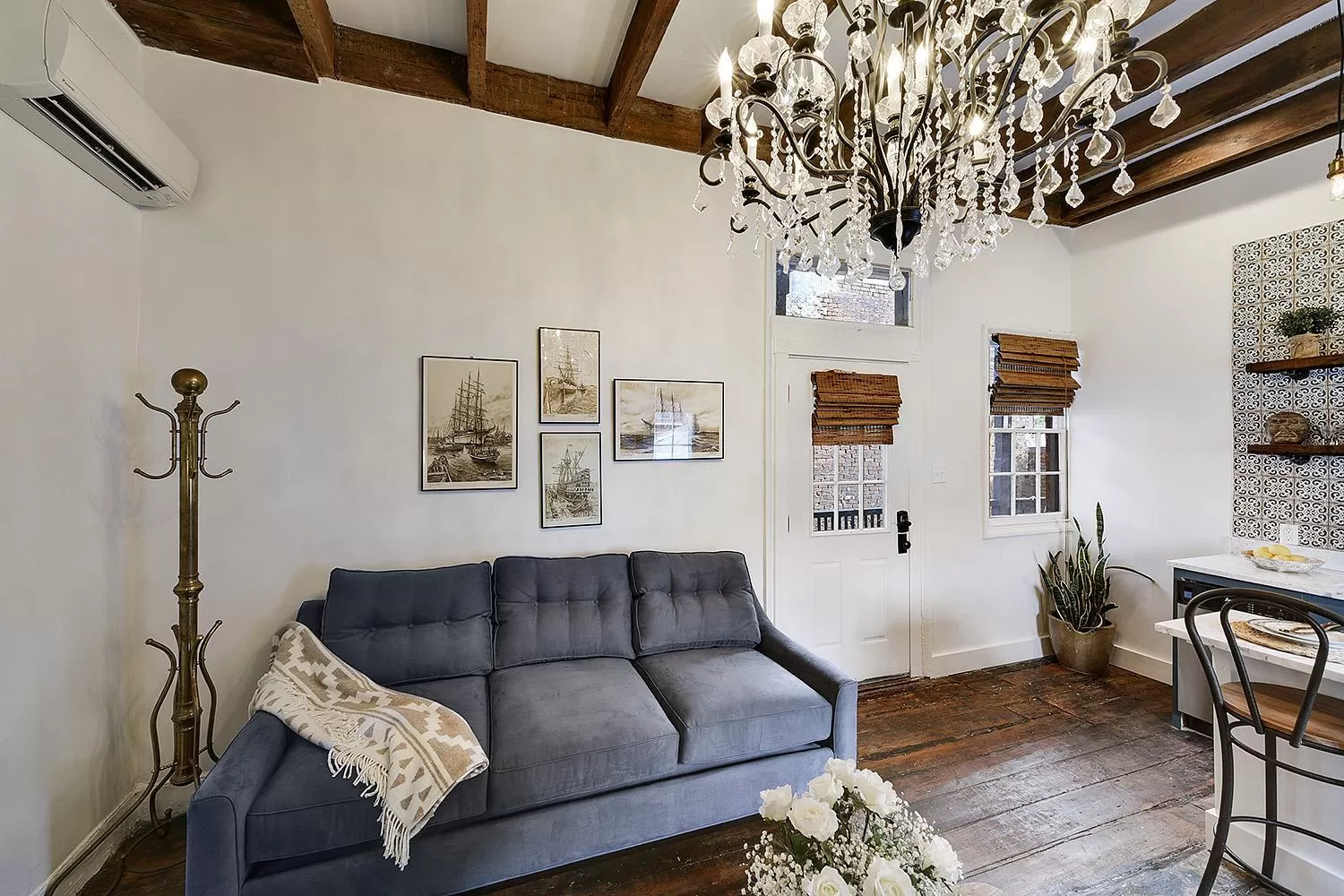 Living room in French Quarter Mansion