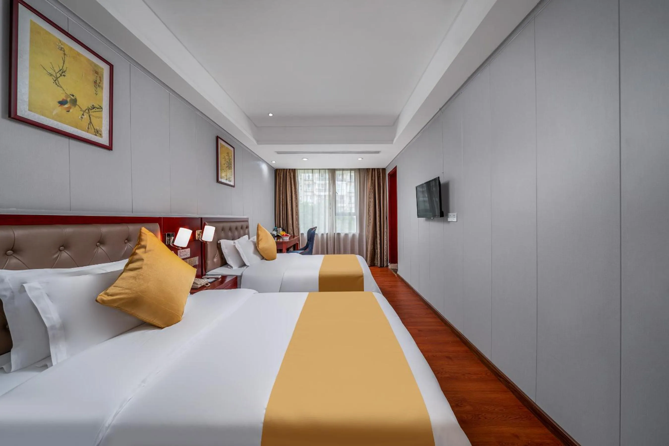 Bed in Guangzhou Shi Liu Hotel