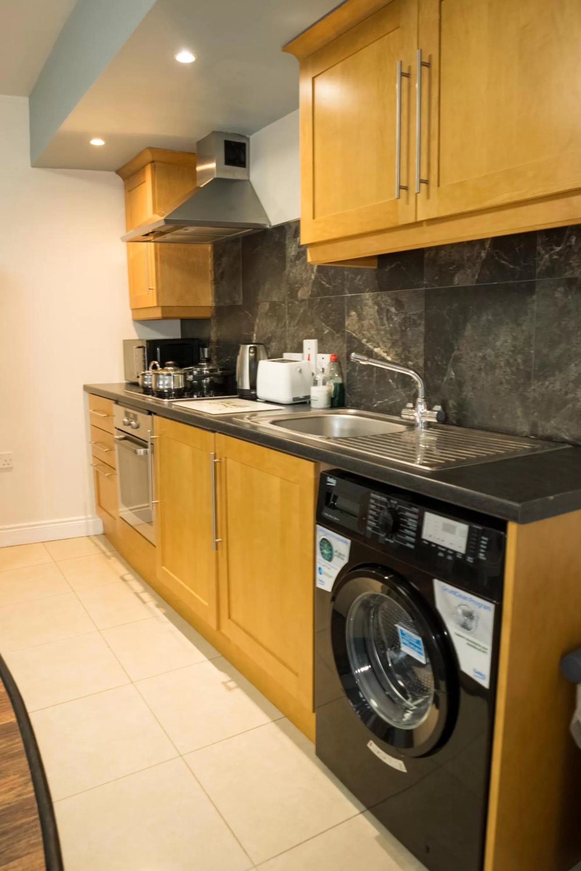 kitchen in Walsh's Hotel and Apartments