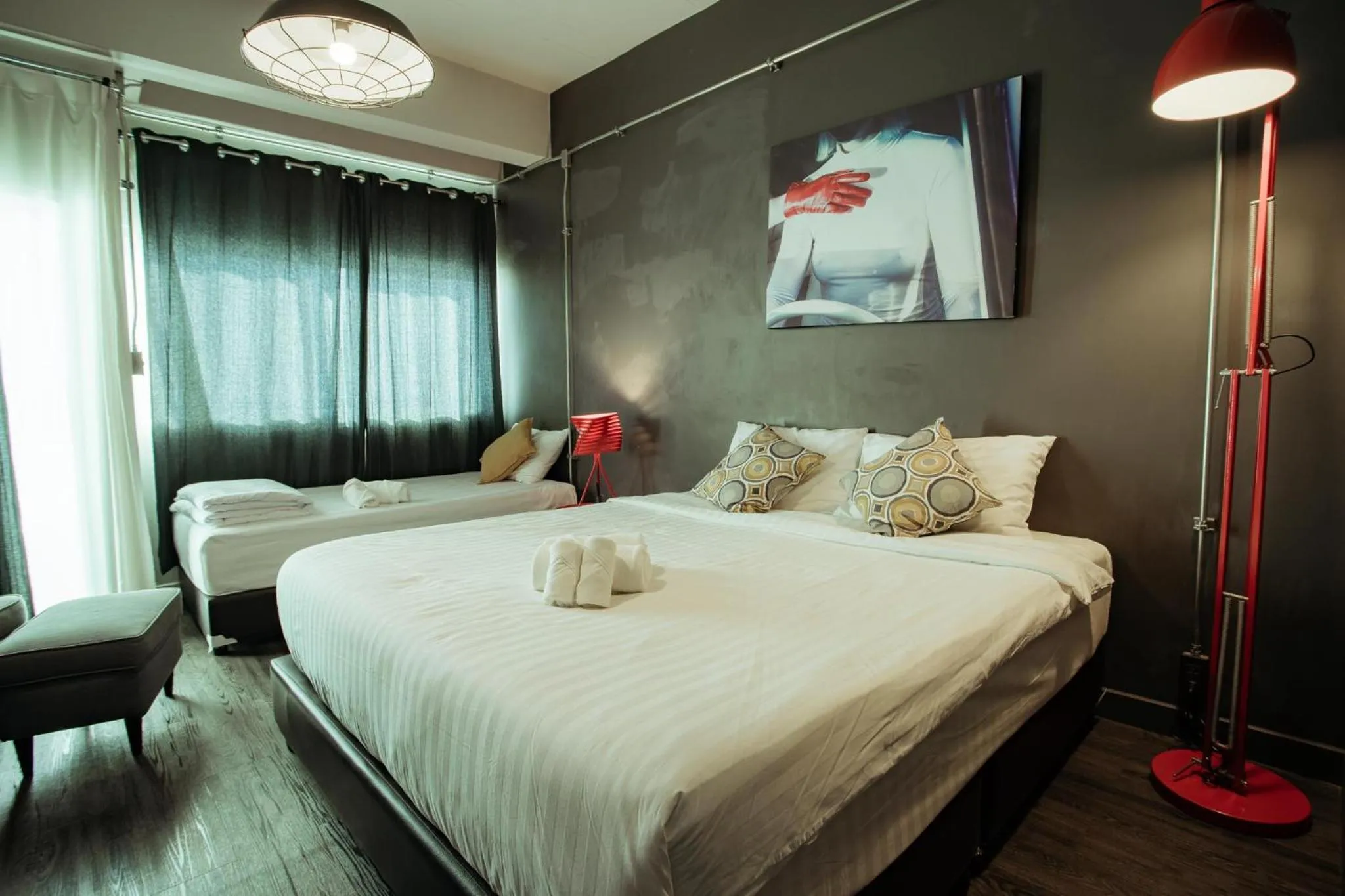 Bed in J Poshtel Chiangmai